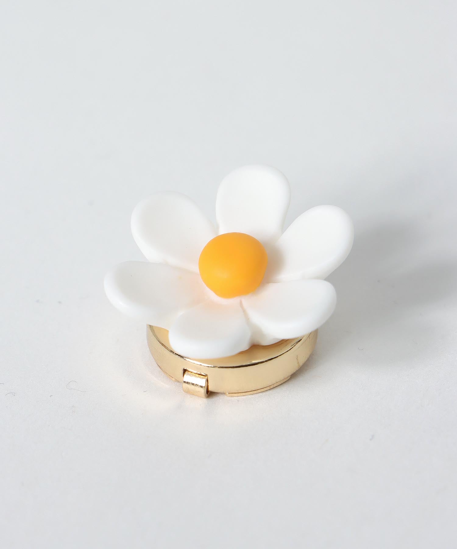 パステルフラワーボタンカバー