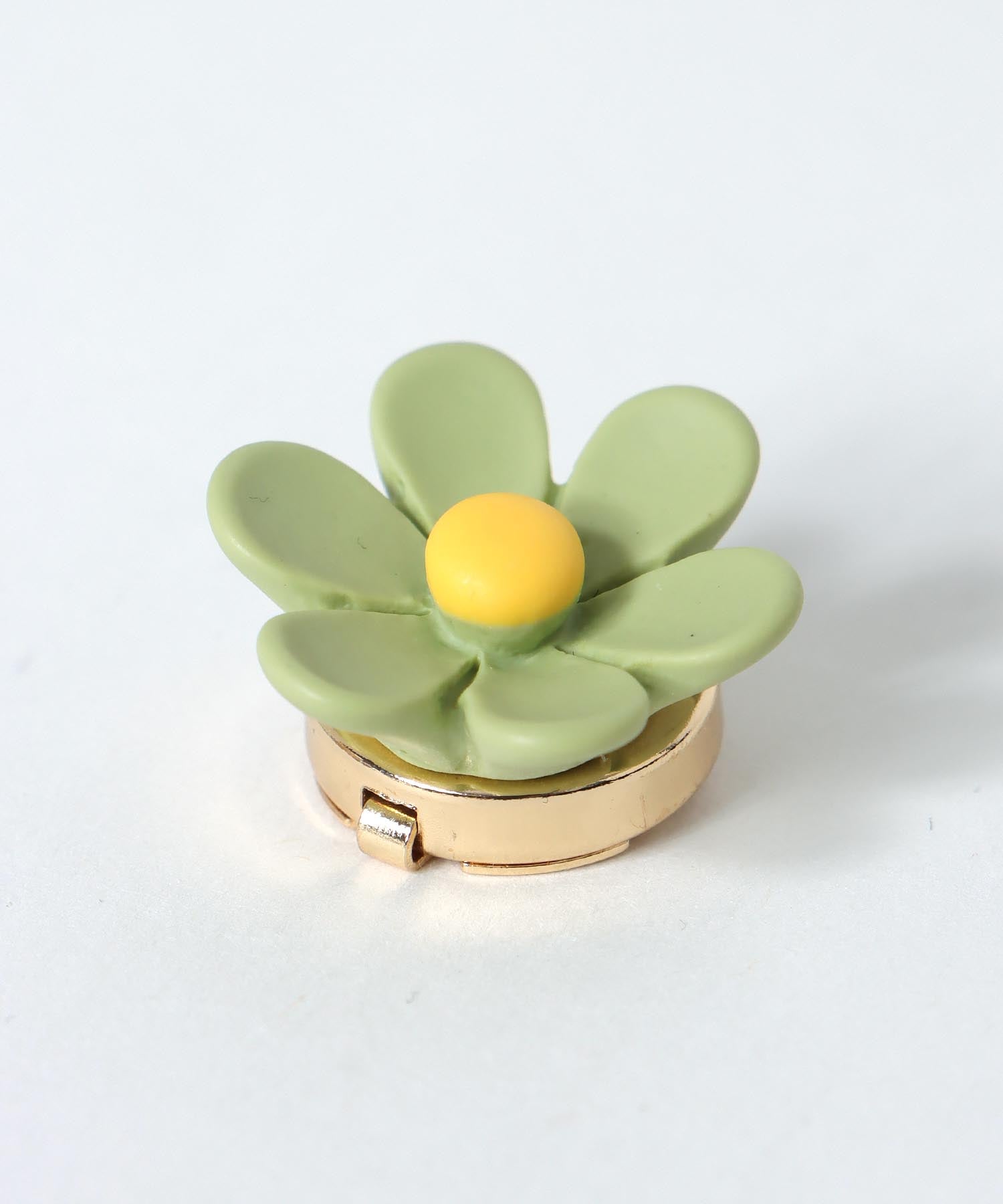 パステルフラワーボタンカバー