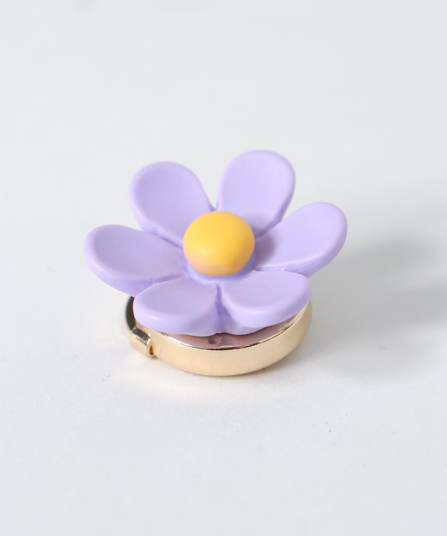 パステルフラワーボタンカバー