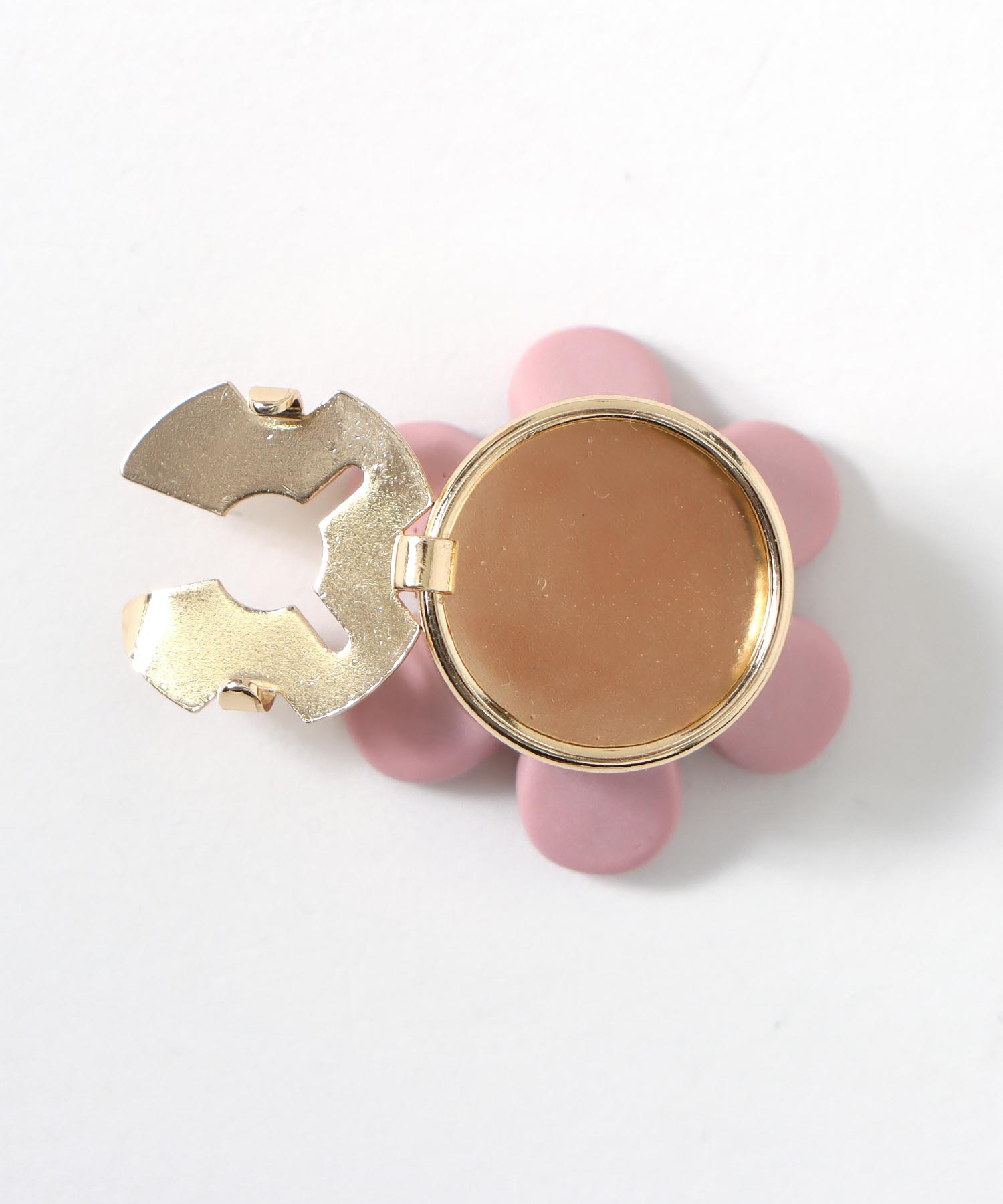 パステルフラワーボタンカバー