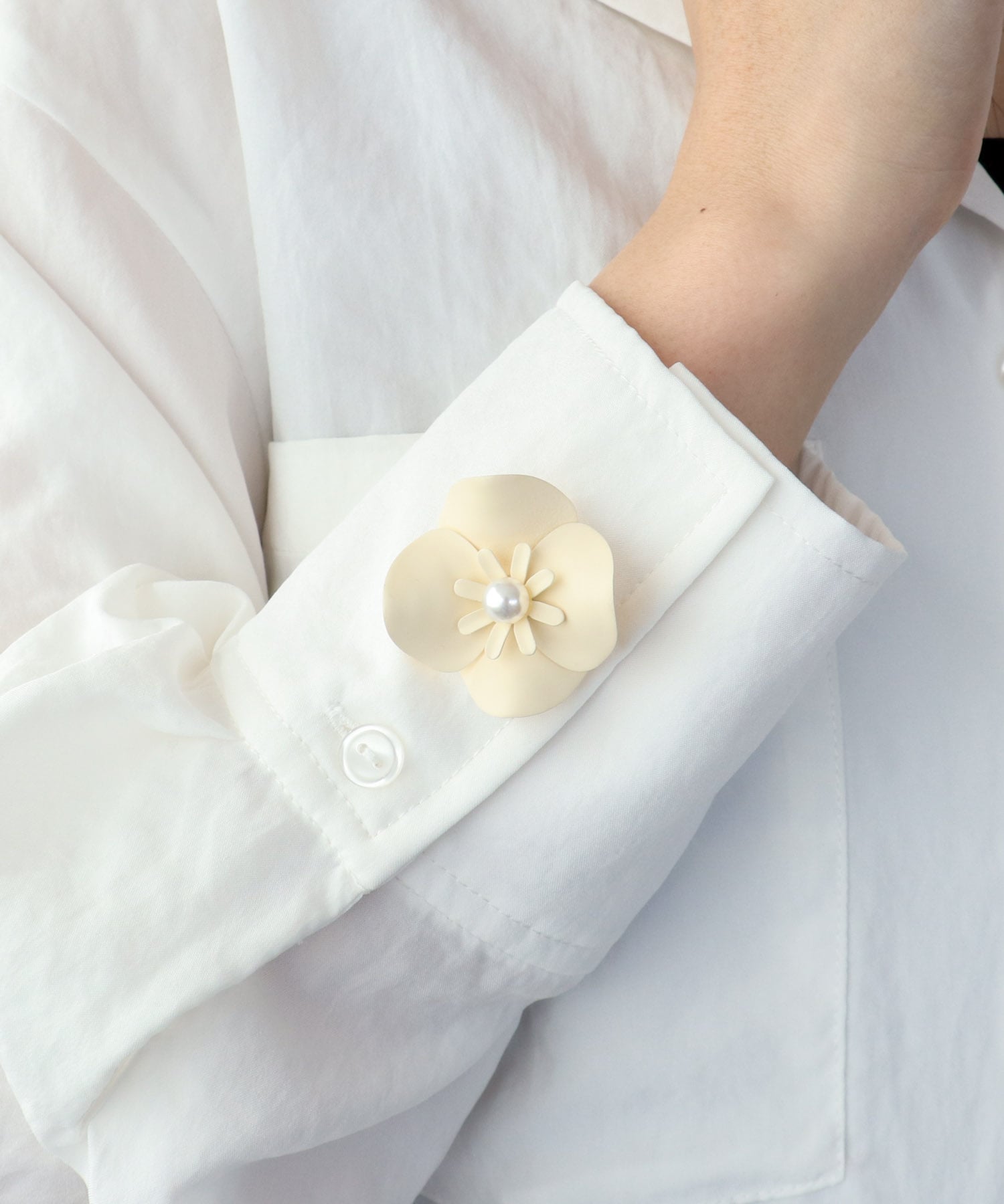 マットフラワーボタンカバー