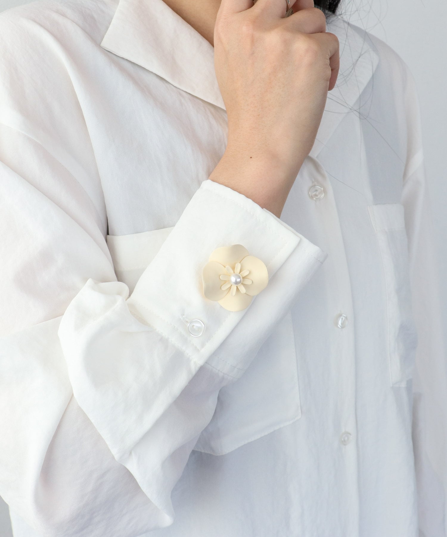 マットフラワーボタンカバー