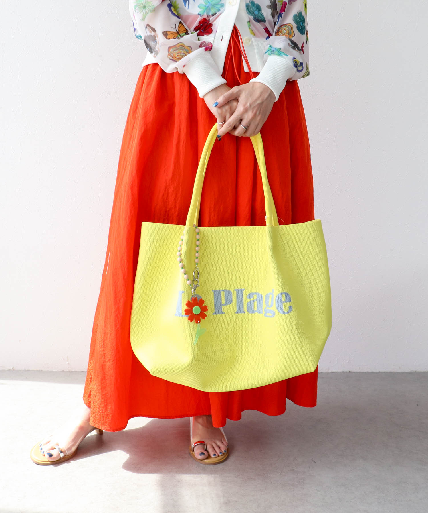 アクリルフラワーBAGチャーム