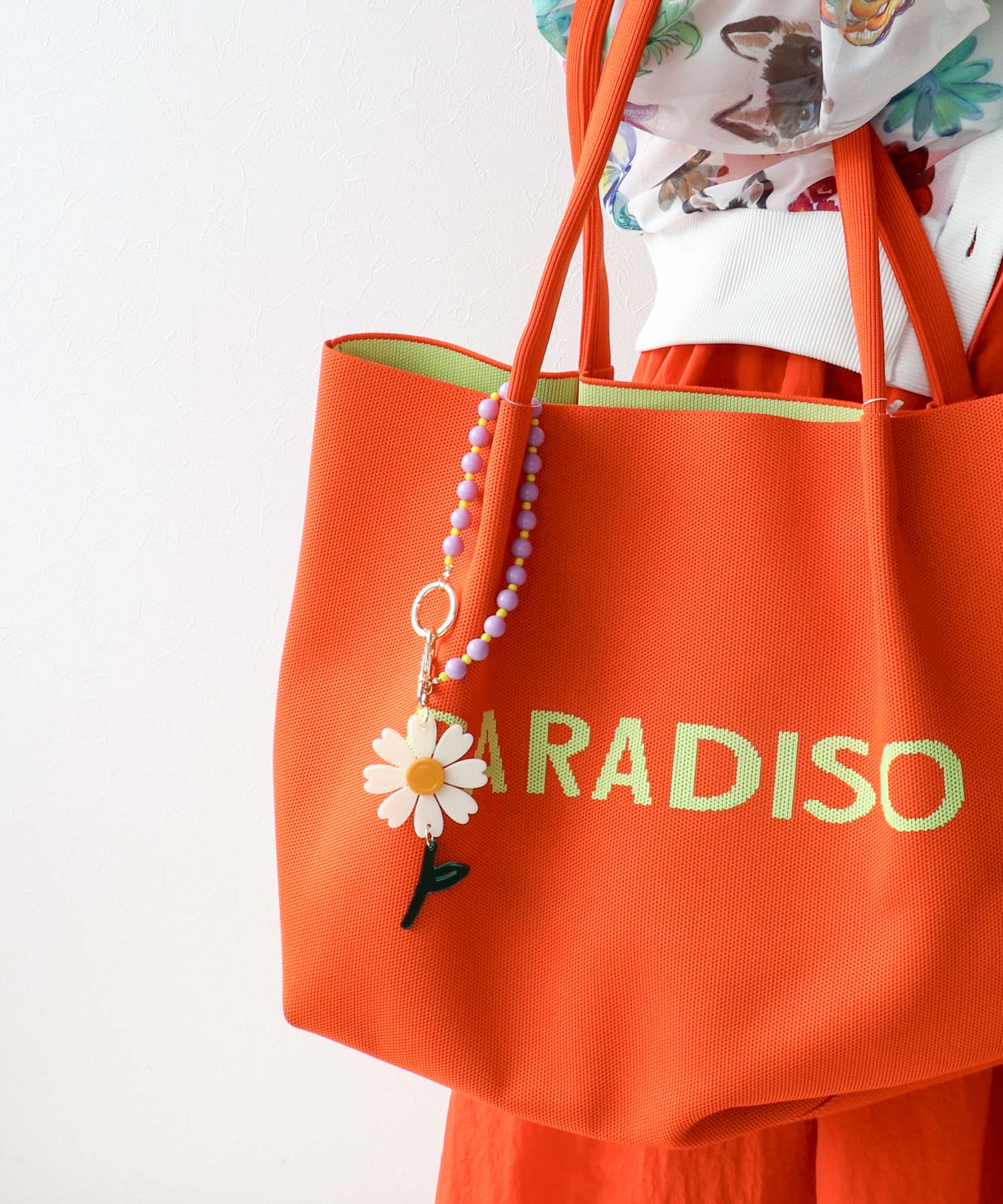 アクリルフラワーBAGチャーム