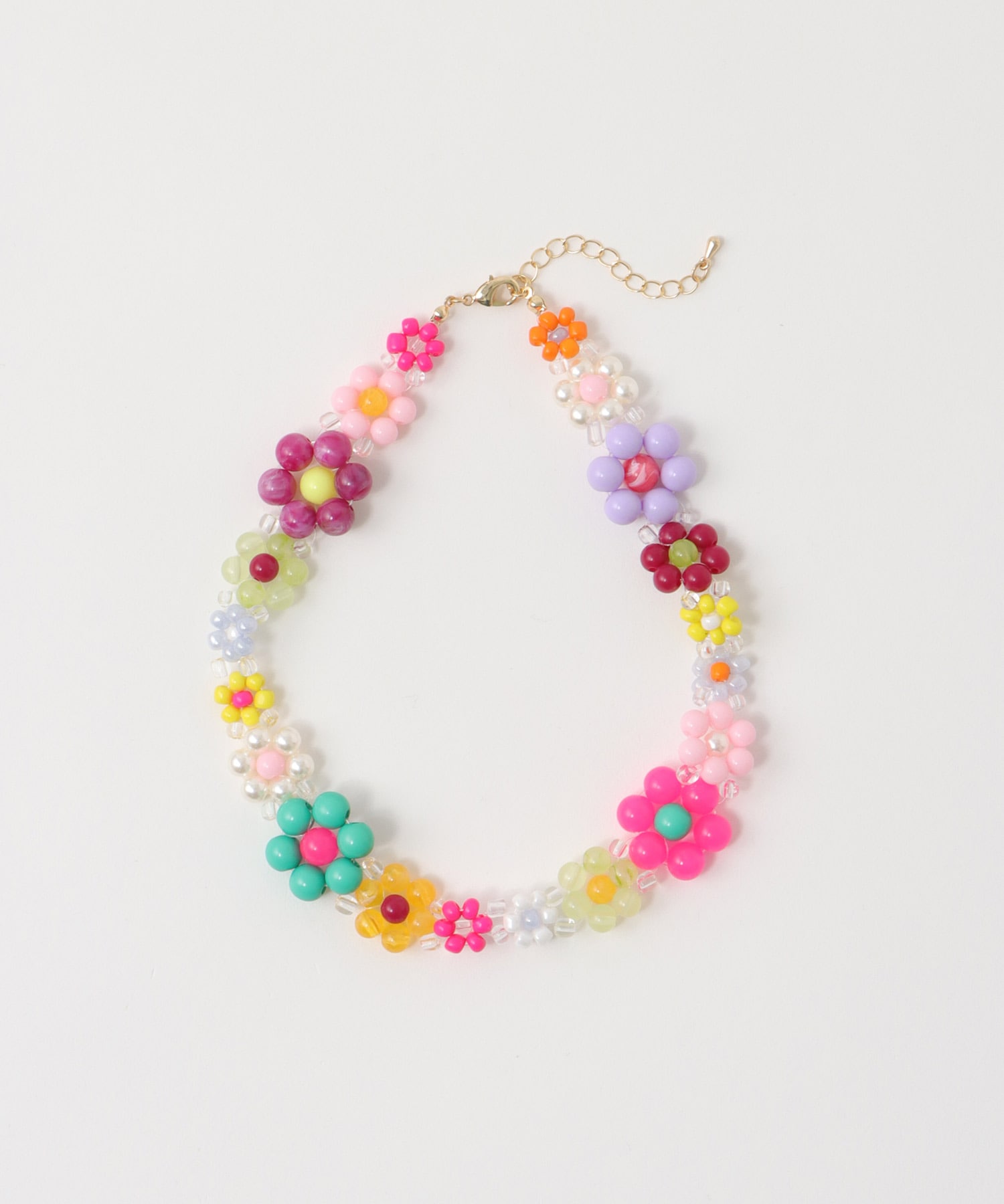 フラワービーズチョーカー