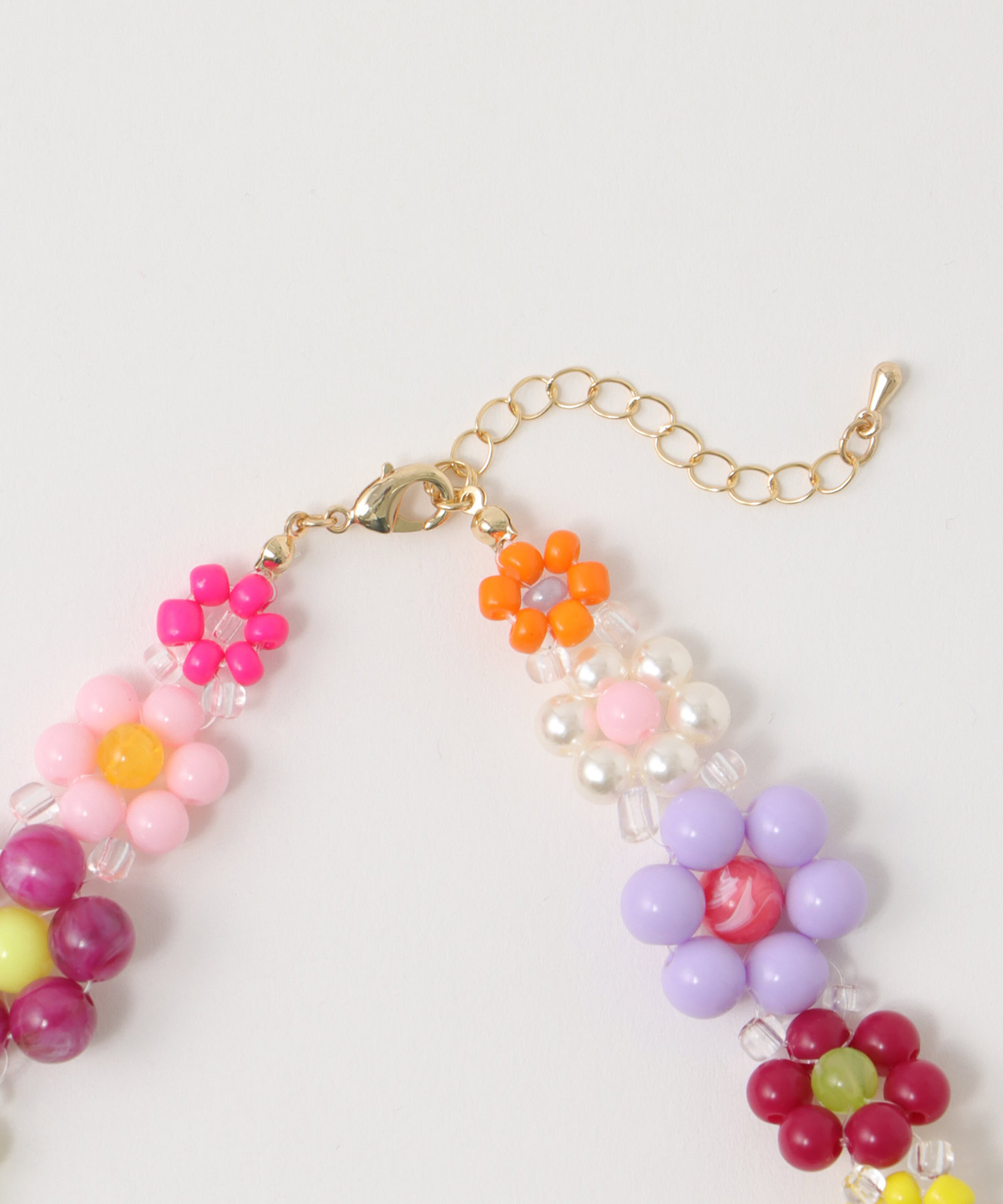 フラワービーズチョーカー