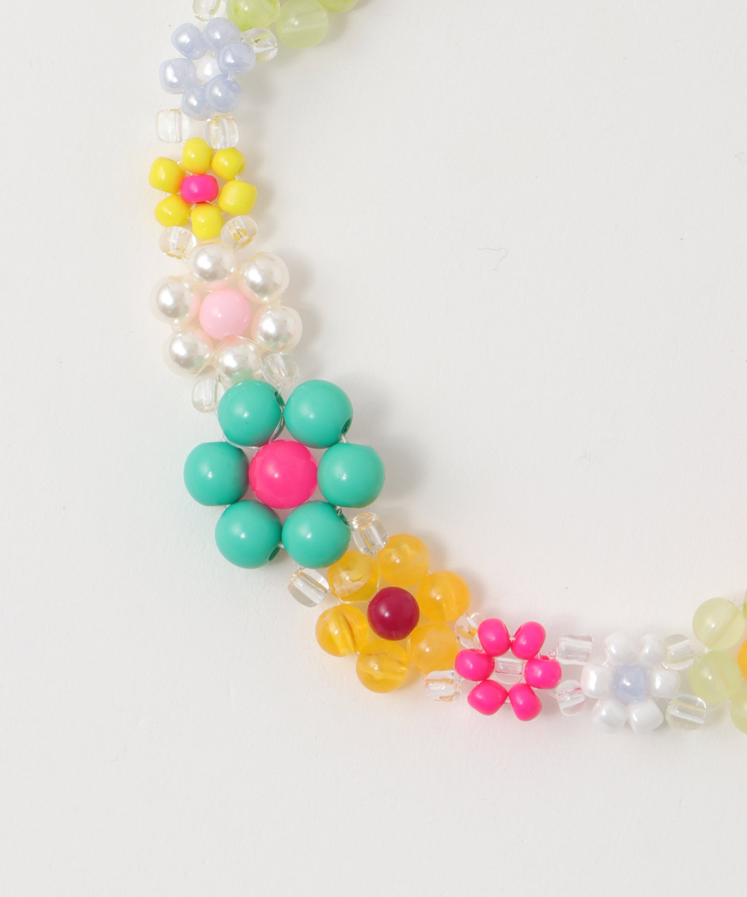 フラワービーズチョーカー