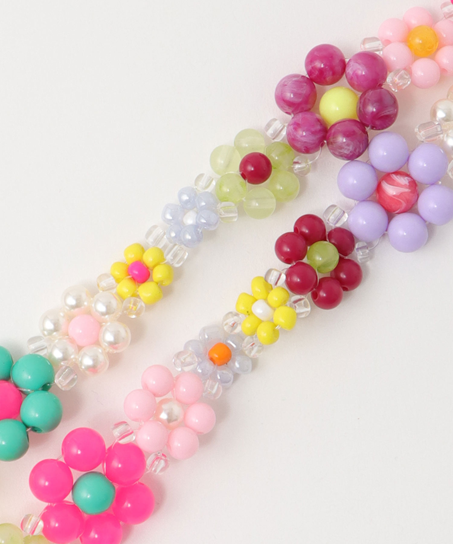 フラワービーズチョーカー