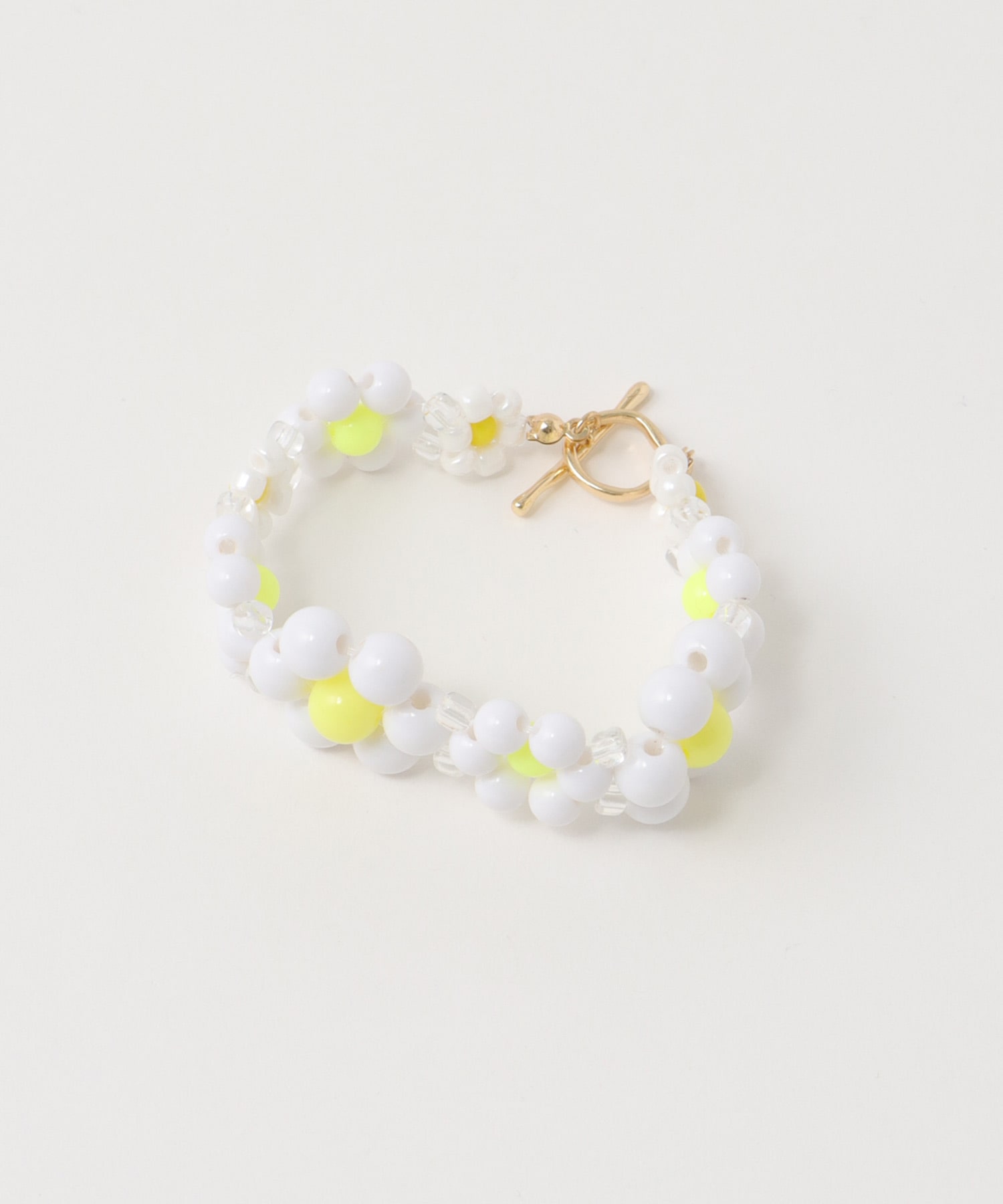 フラワービーズブレスレット