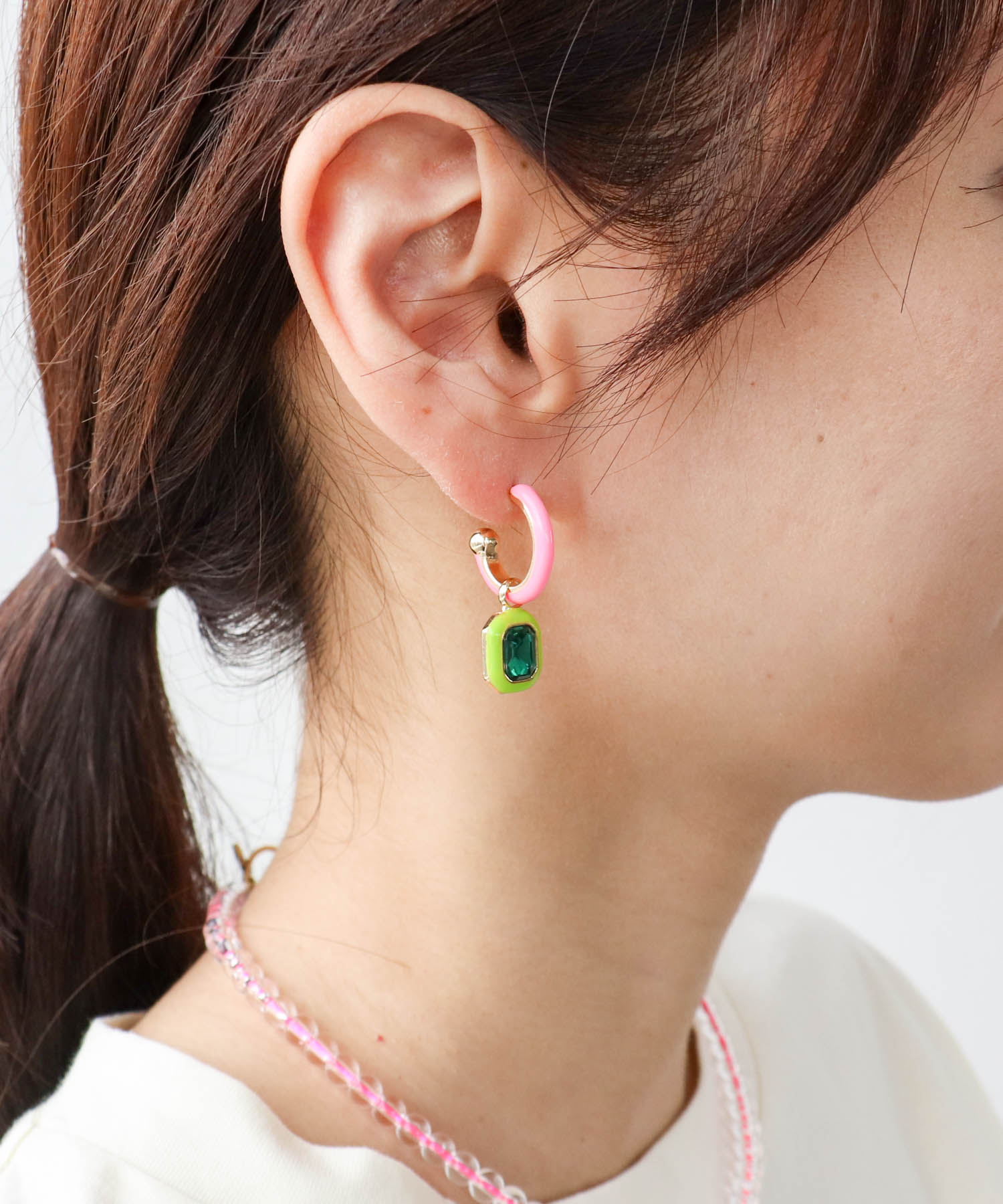バイカラービジュピアス