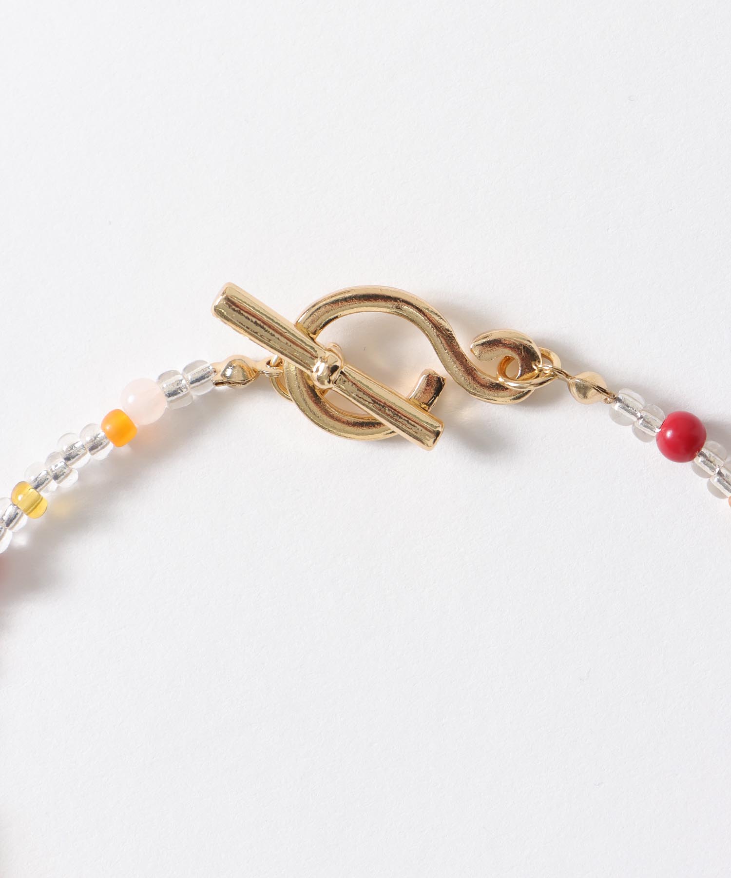 MIXビーズフラワーネックレス