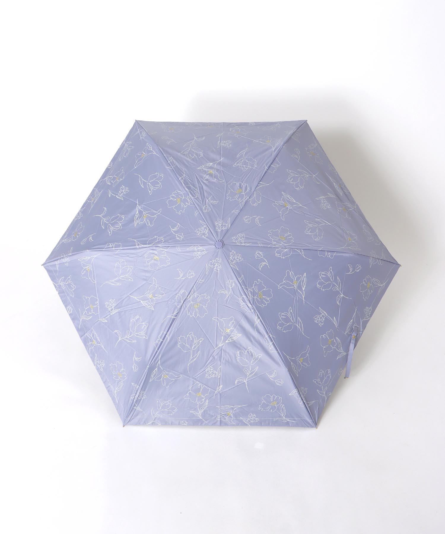 【Wpc.】≪晴雨兼用/遮光≫遮光フラワードローイング折傘