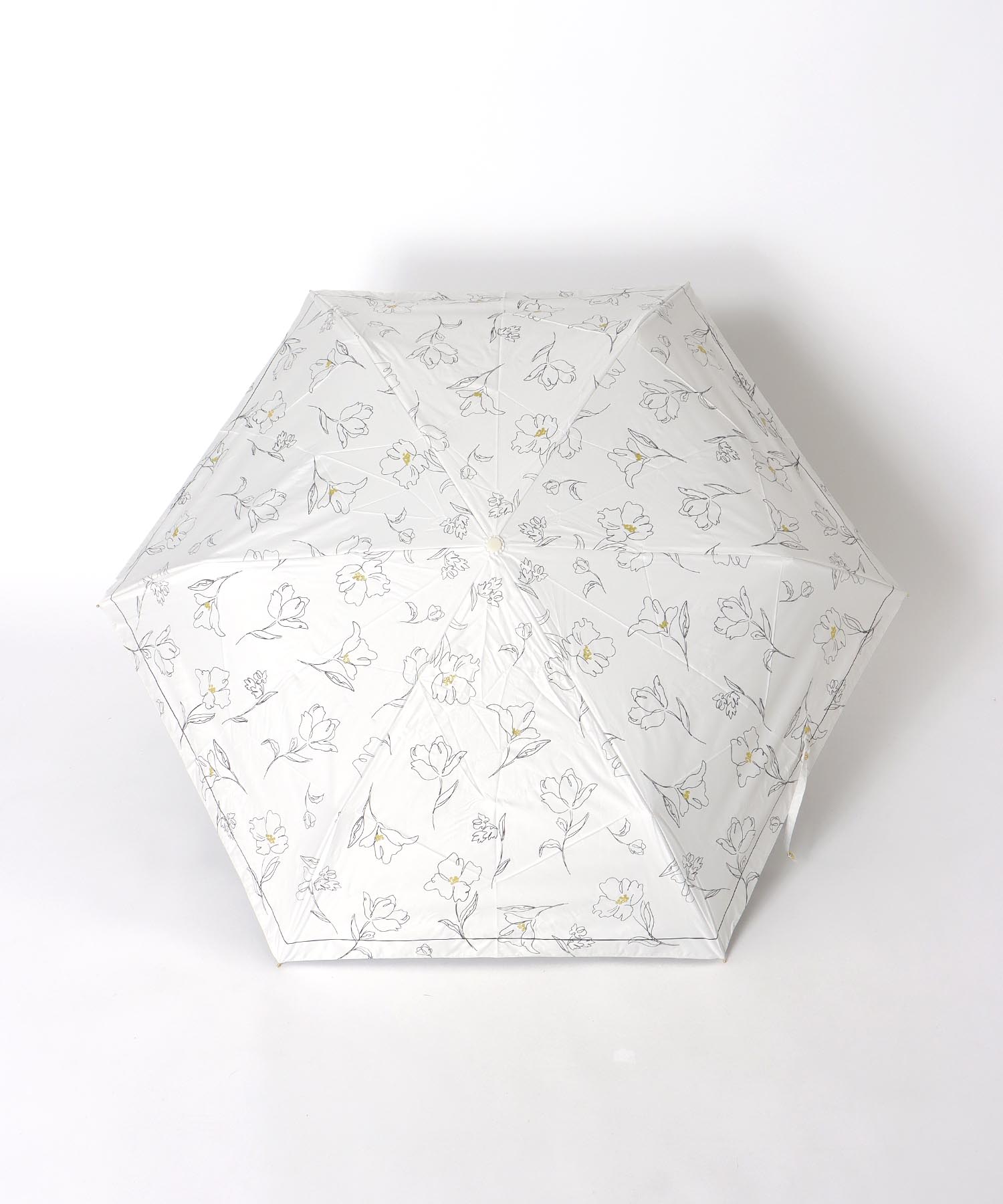 【Wpc.】≪晴雨兼用/遮光≫遮光フラワードローイング折傘