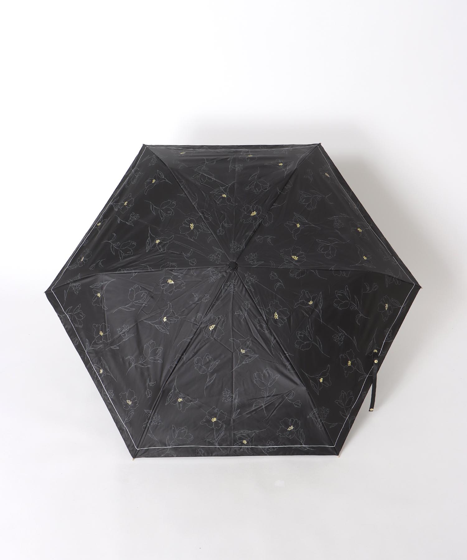【Wpc.】≪晴雨兼用/遮光≫遮光フラワードローイング折傘