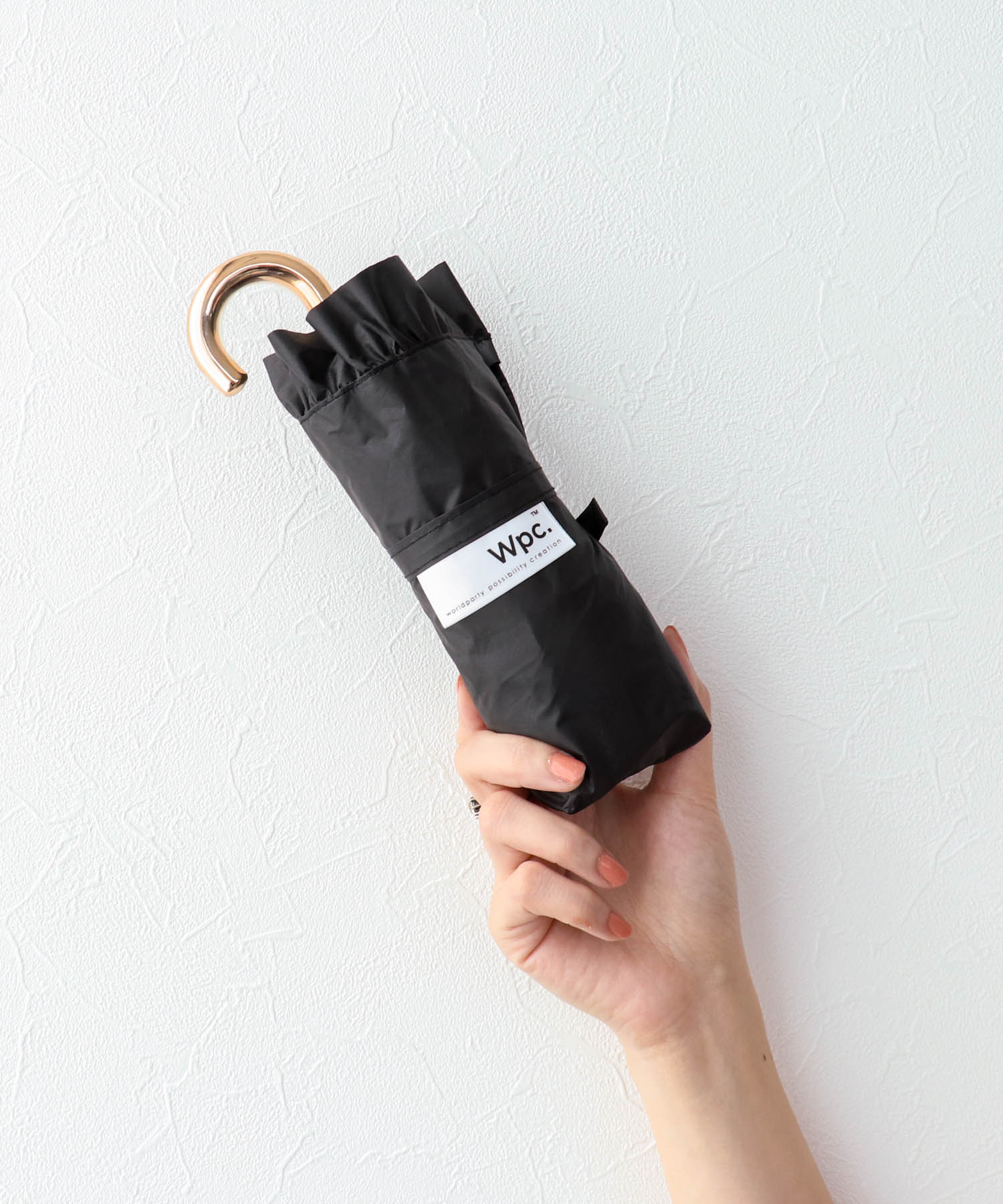 【Wpc.】≪晴雨兼用/遮光≫COMPACT FRILL 4段折傘