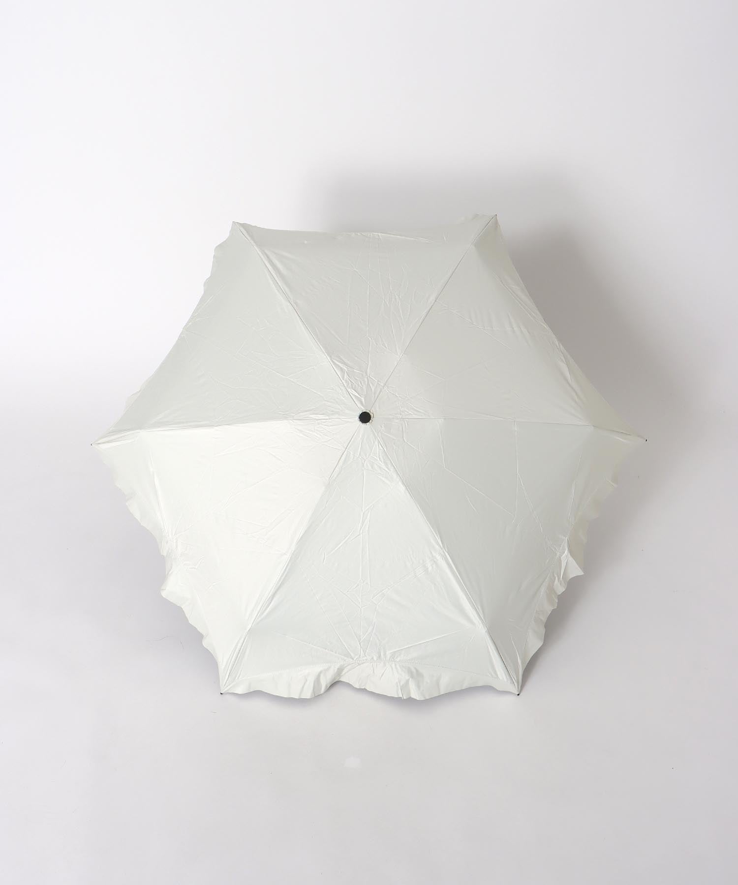 【Wpc.】≪晴雨兼用/遮光≫COMPACT FRILL 4段折傘