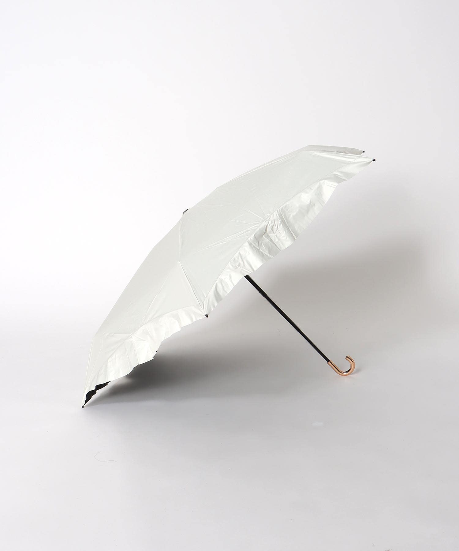 【Wpc.】≪晴雨兼用/遮光≫COMPACT FRILL 4段折傘