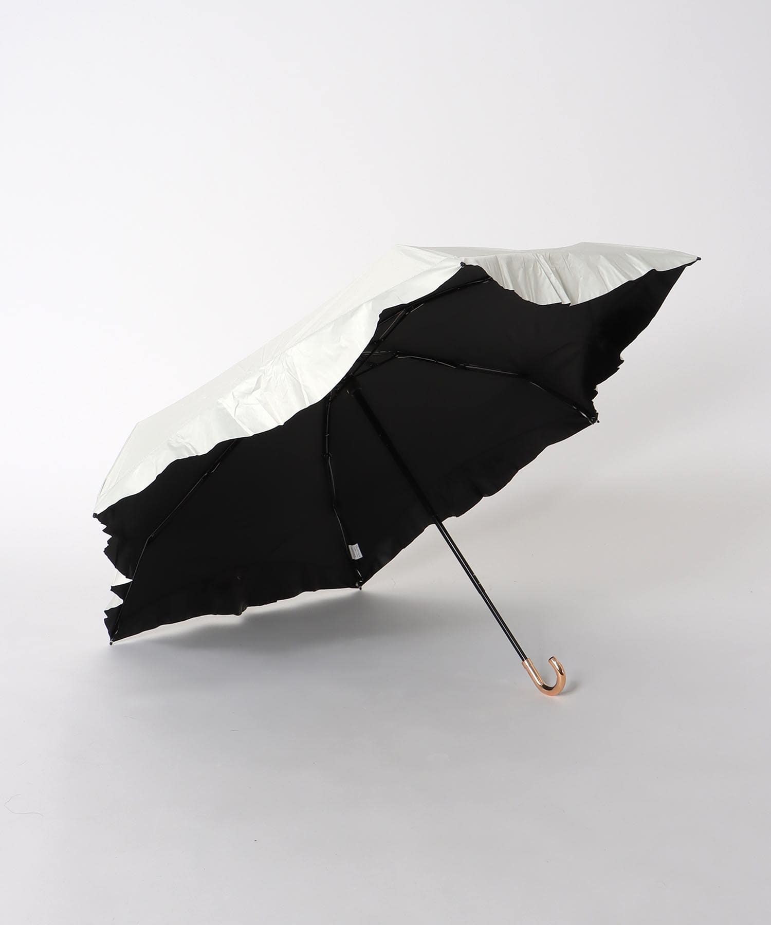 【Wpc.】≪晴雨兼用/遮光≫COMPACT FRILL 4段折傘
