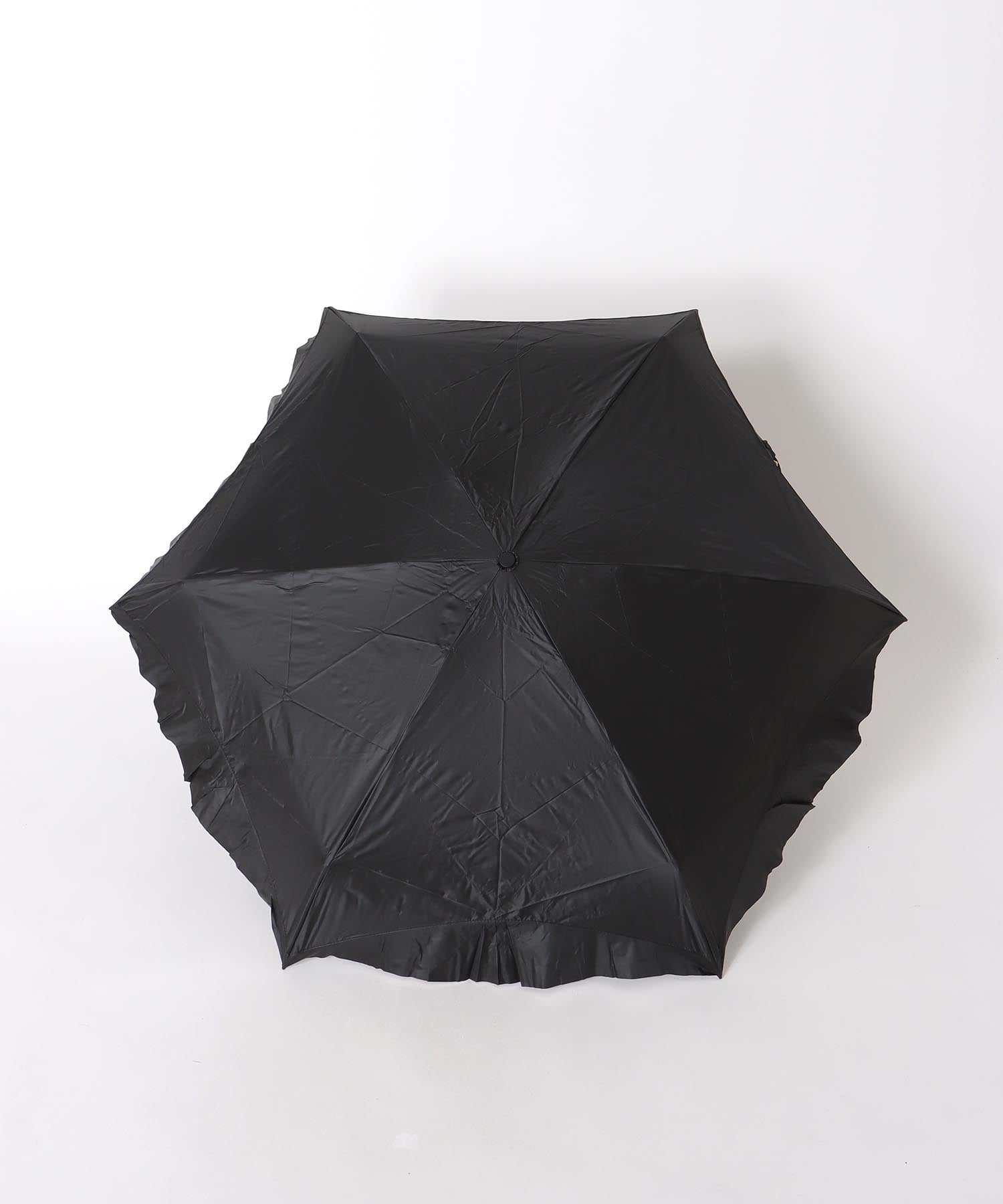 【Wpc.】≪晴雨兼用/遮光≫COMPACT FRILL 4段折傘