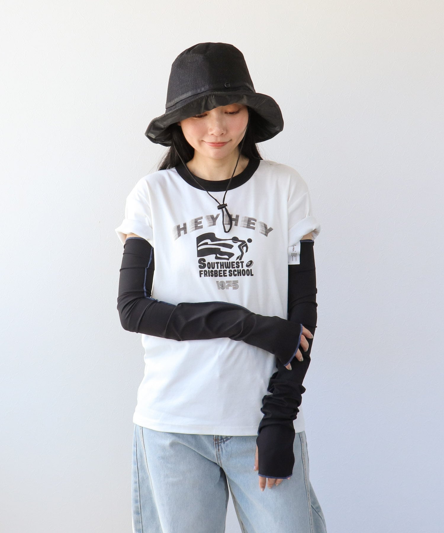 【Wpc.】UVカット接触冷感クロッシェHAT