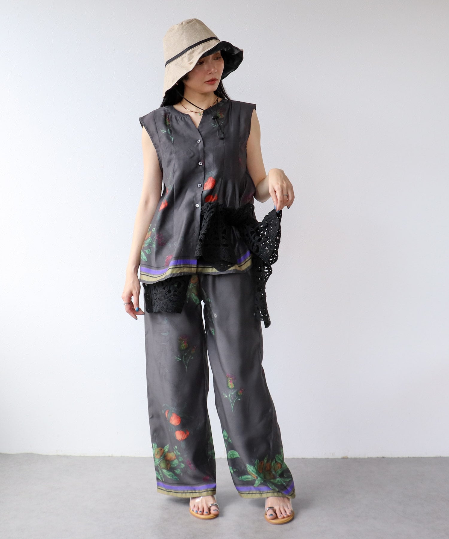 【Wpc.】UVカット接触冷感クロッシェHAT