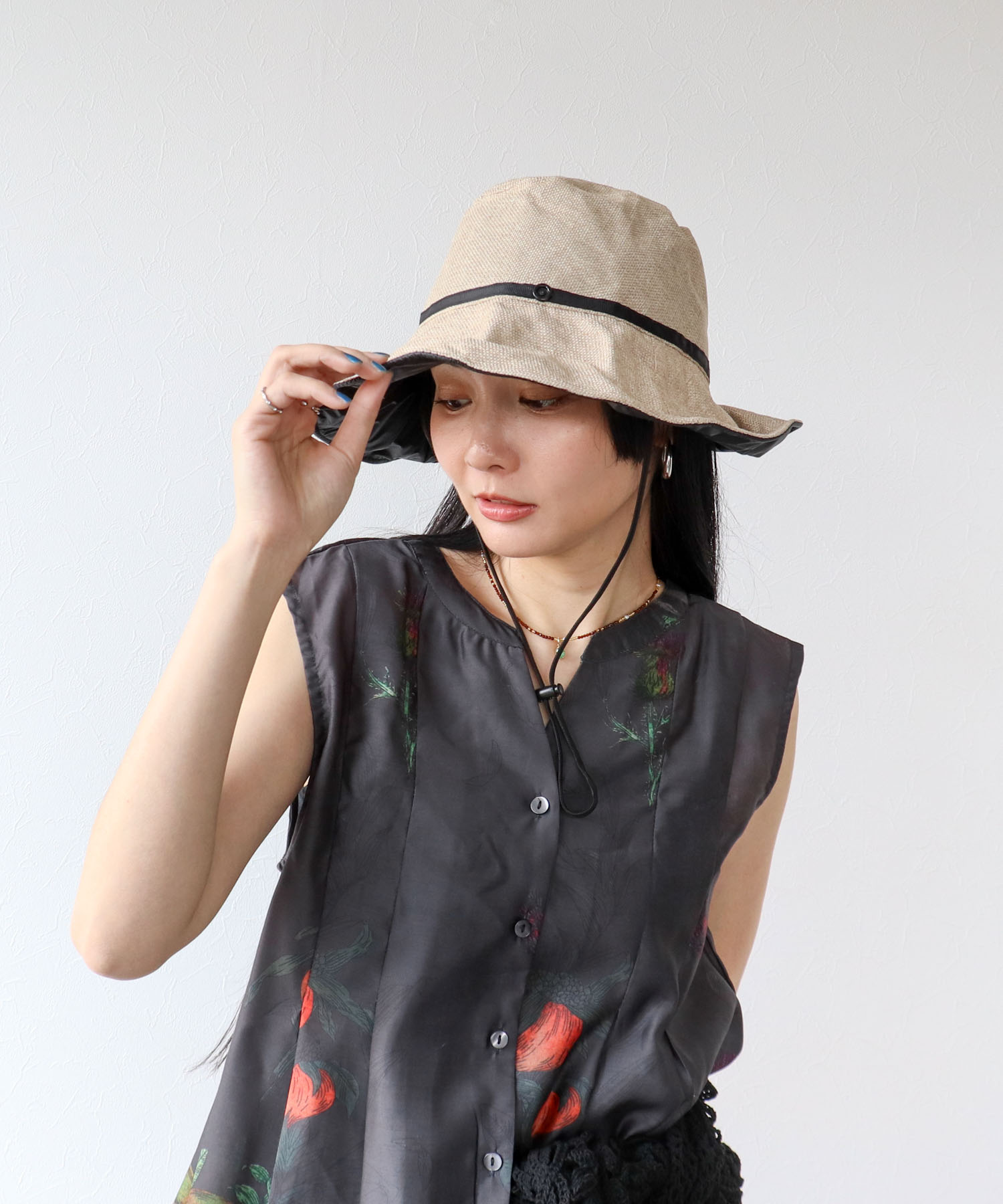 【Wpc.】UVカット接触冷感クロッシェHAT