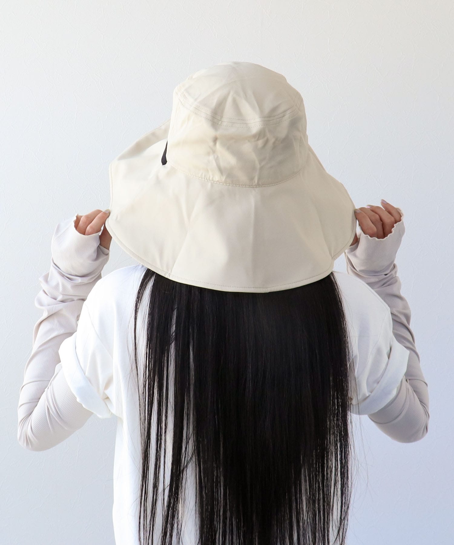 【Wpc.】UVカット接触冷感つば広HAT