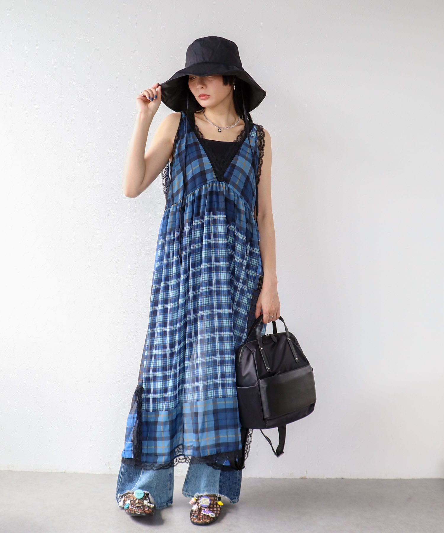 【Wpc.】UVカット接触冷感つば広HAT