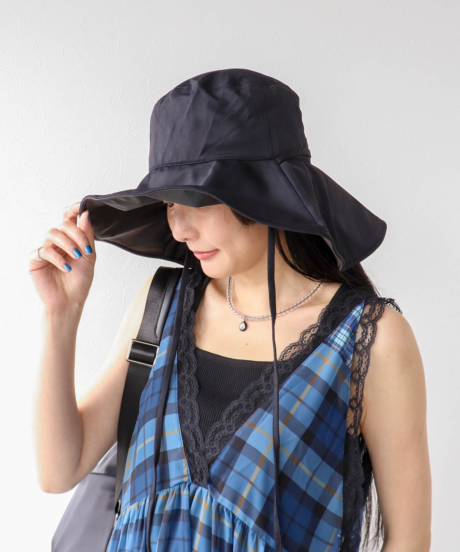 【Wpc.】UVカット接触冷感つば広HAT