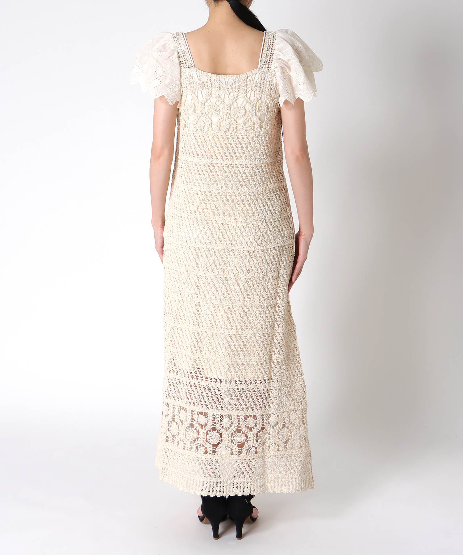 ≪4/16(木)予約開始≫ドッキングスリーブクロシェワンピース