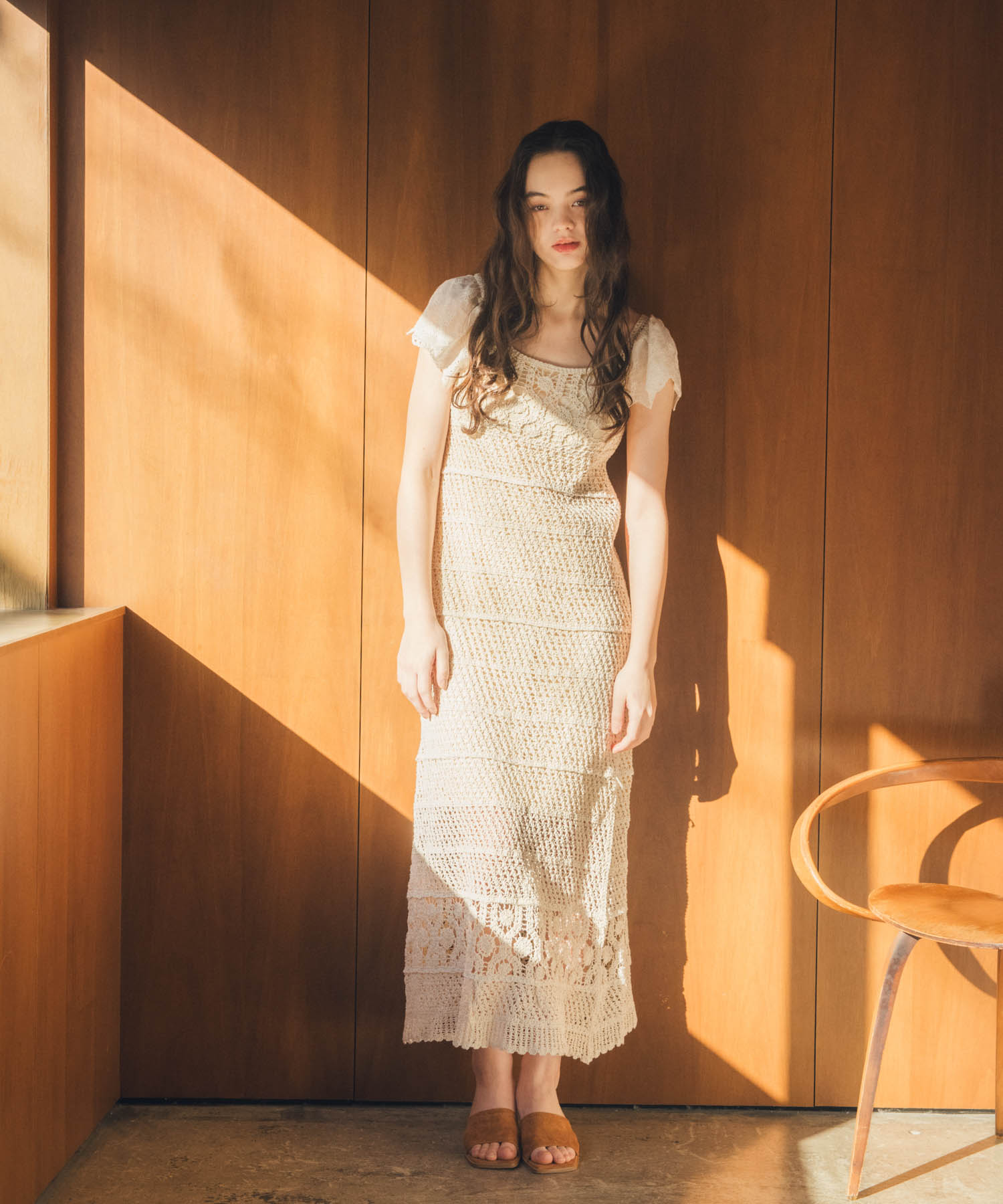 ≪4/16(木)予約開始≫ドッキングスリーブクロシェワンピース