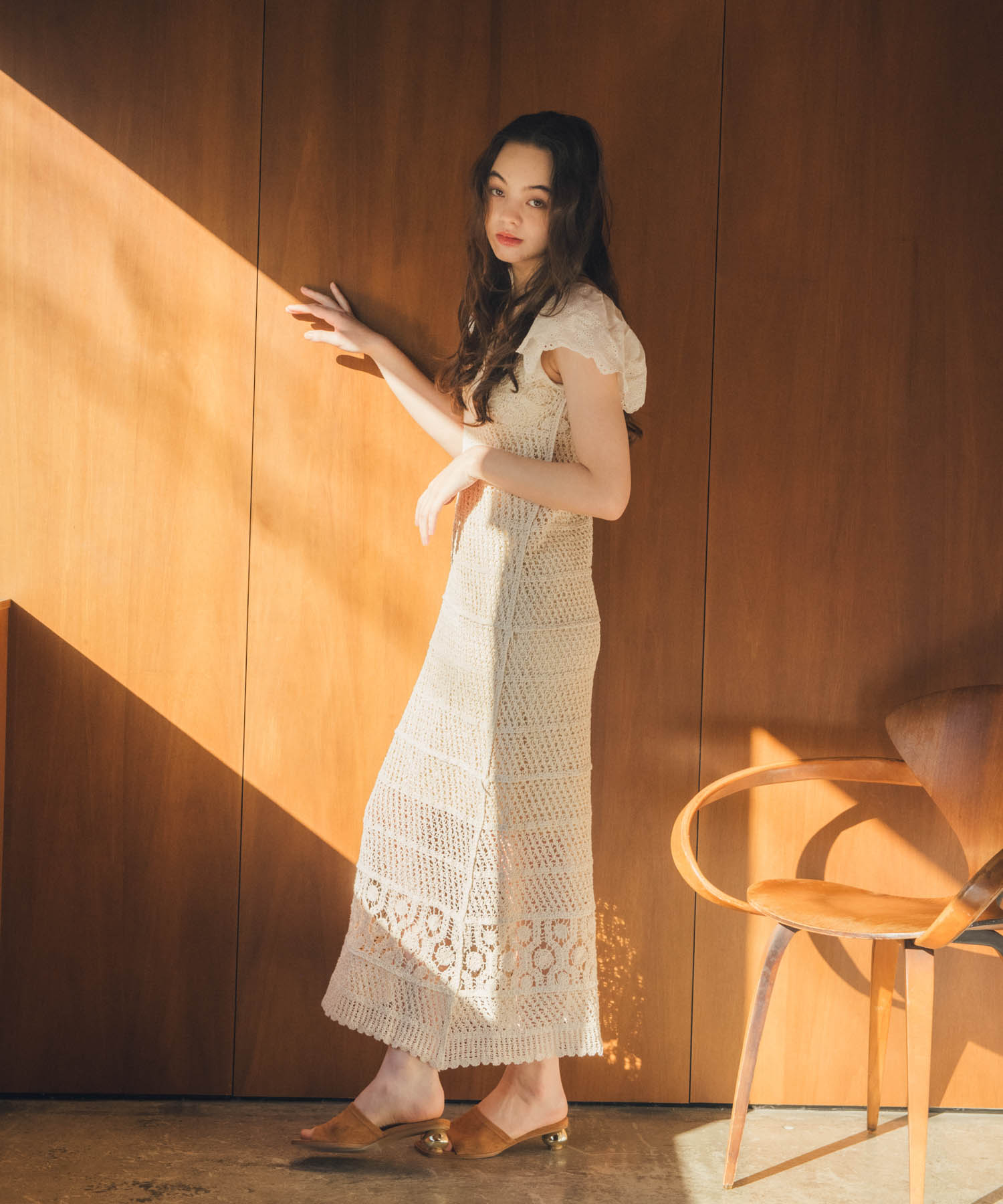 ≪4/16(木)予約開始≫ドッキングスリーブクロシェワンピース