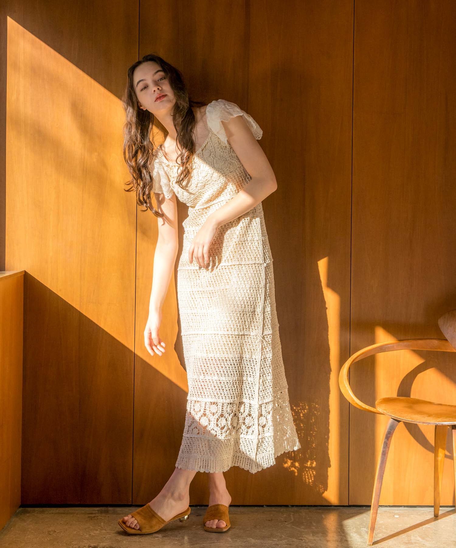 ≪4/16(木)予約開始≫ドッキングスリーブクロシェワンピース