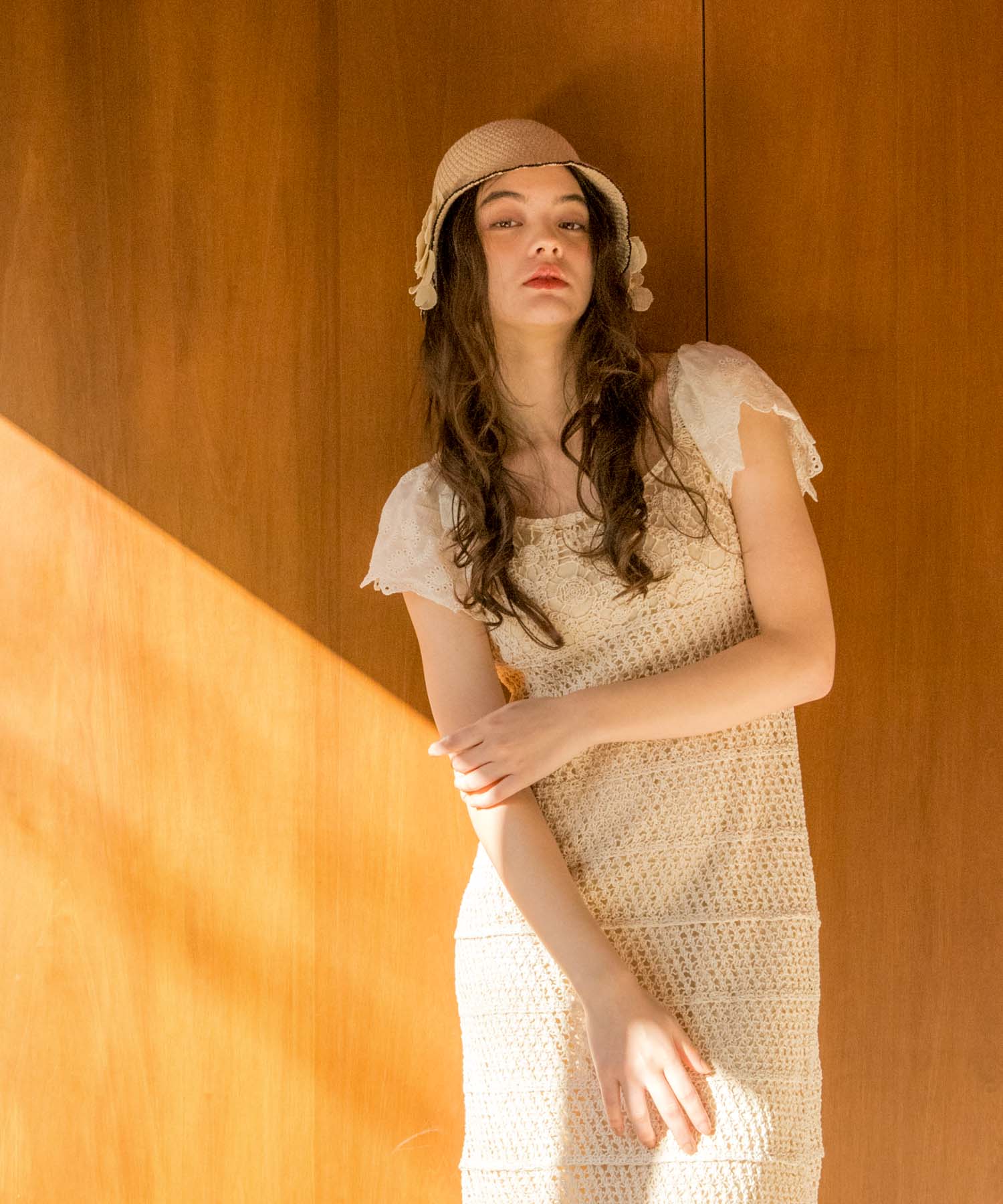 ≪4/16(木)予約開始≫ドッキングスリーブクロシェワンピース