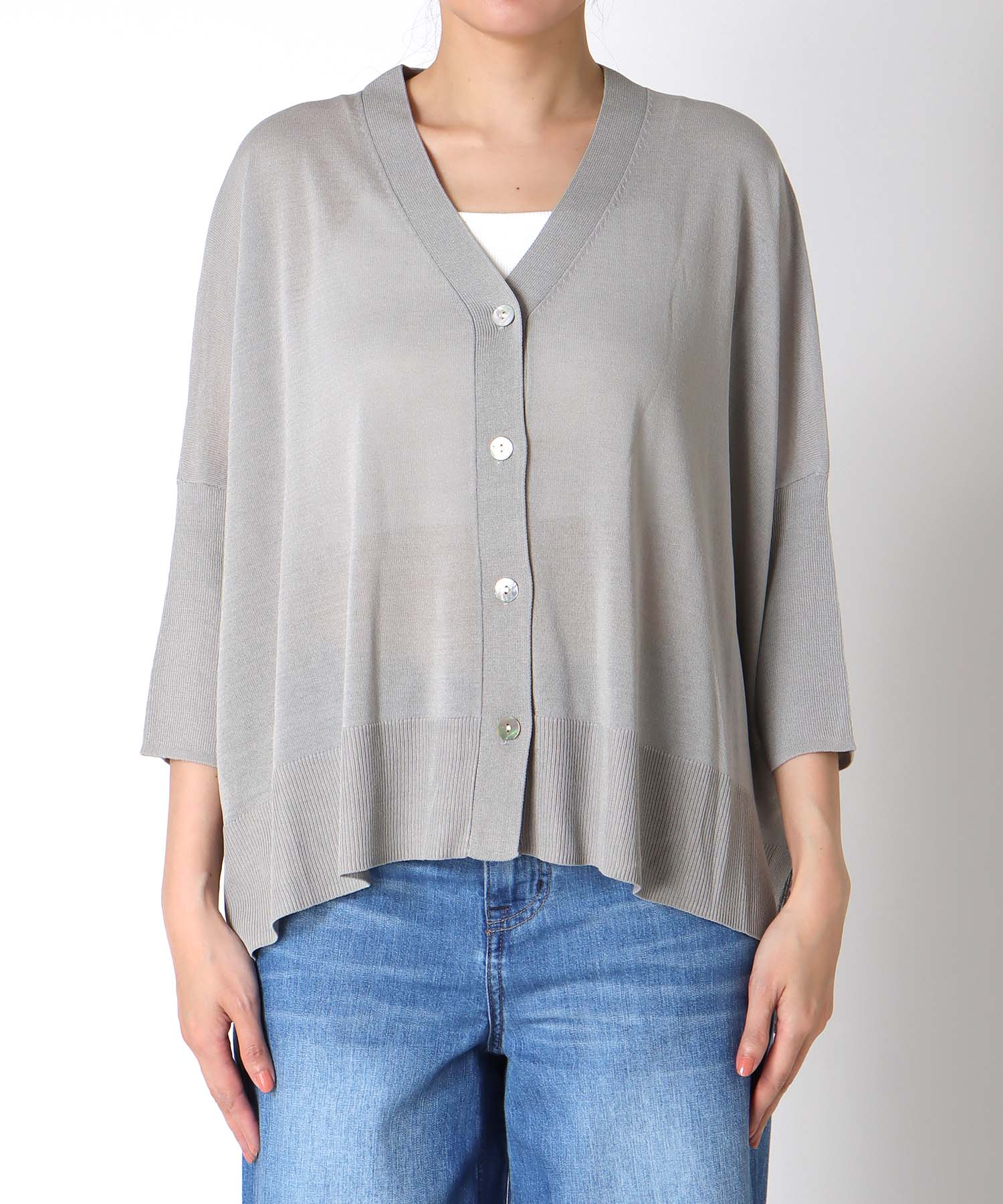 UVサラサラBOXカーディガン 26ss