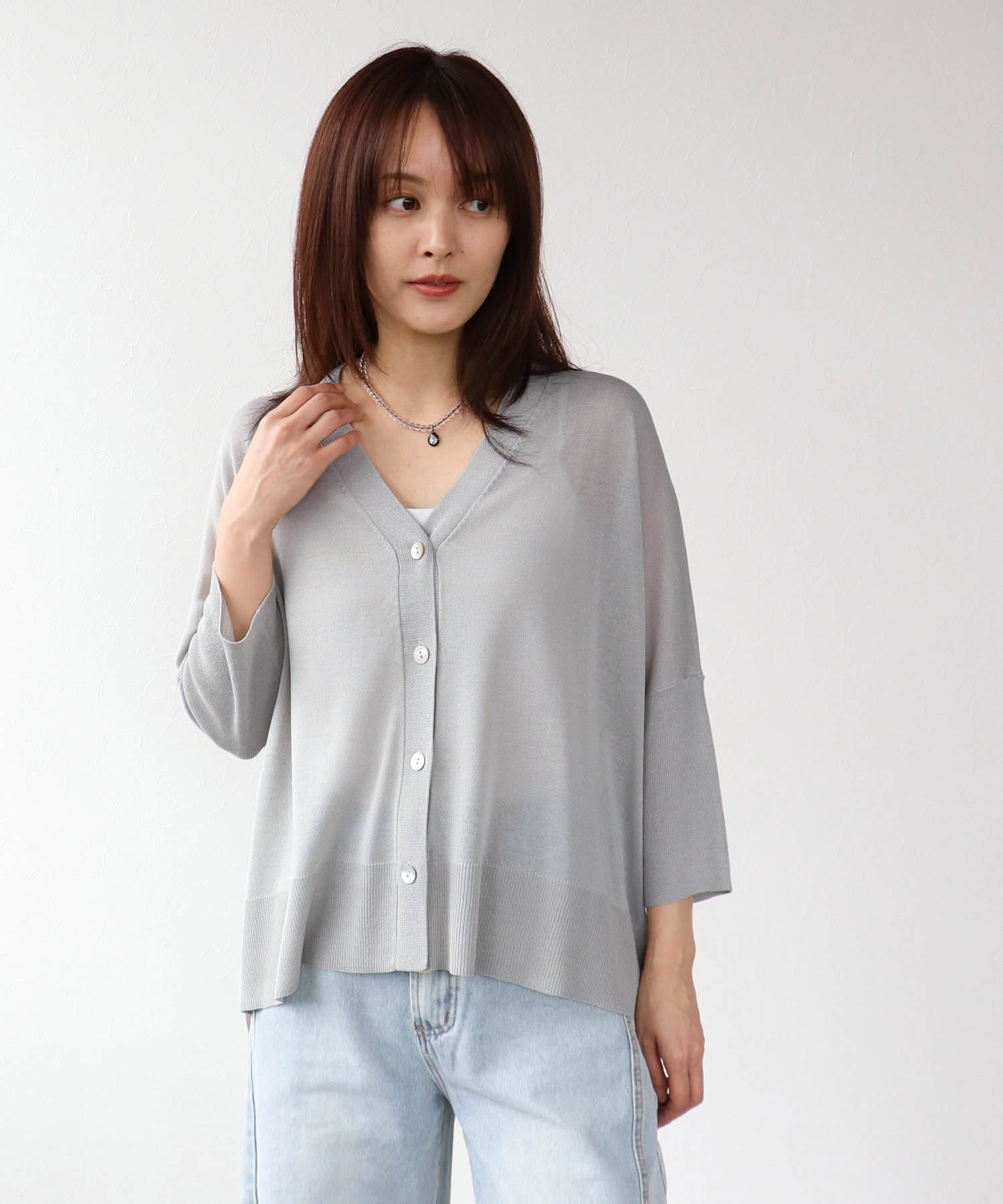 UVサラサラBOXカーディガン 26ss