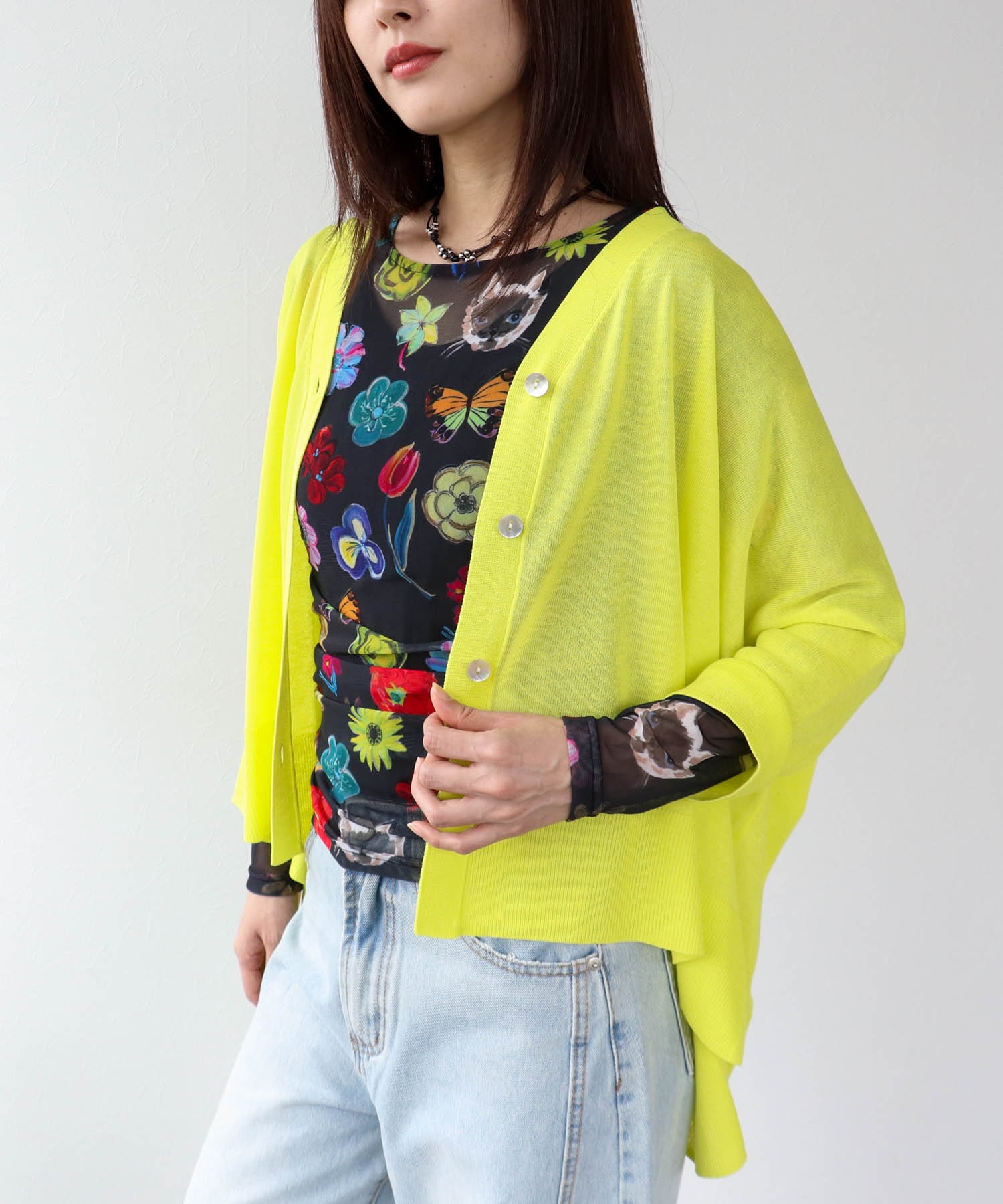 UVサラサラBOXカーディガン 26ss