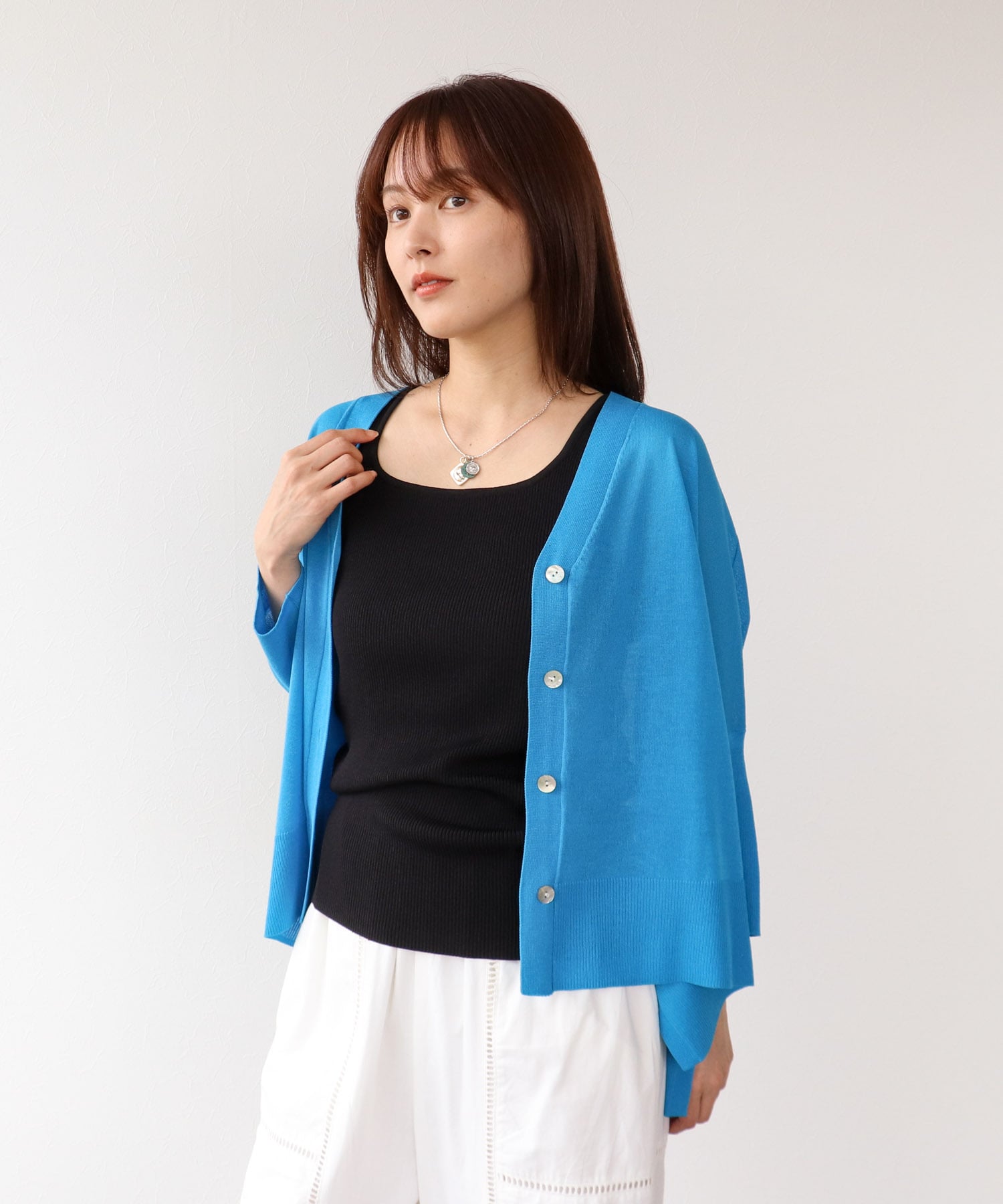 UVサラサラBOXカーディガン 26ss