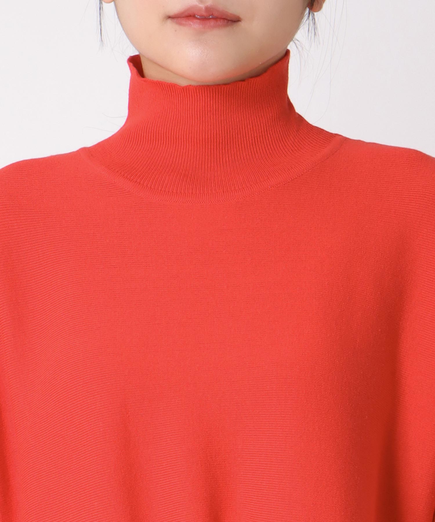 ギャザーニットワンピース