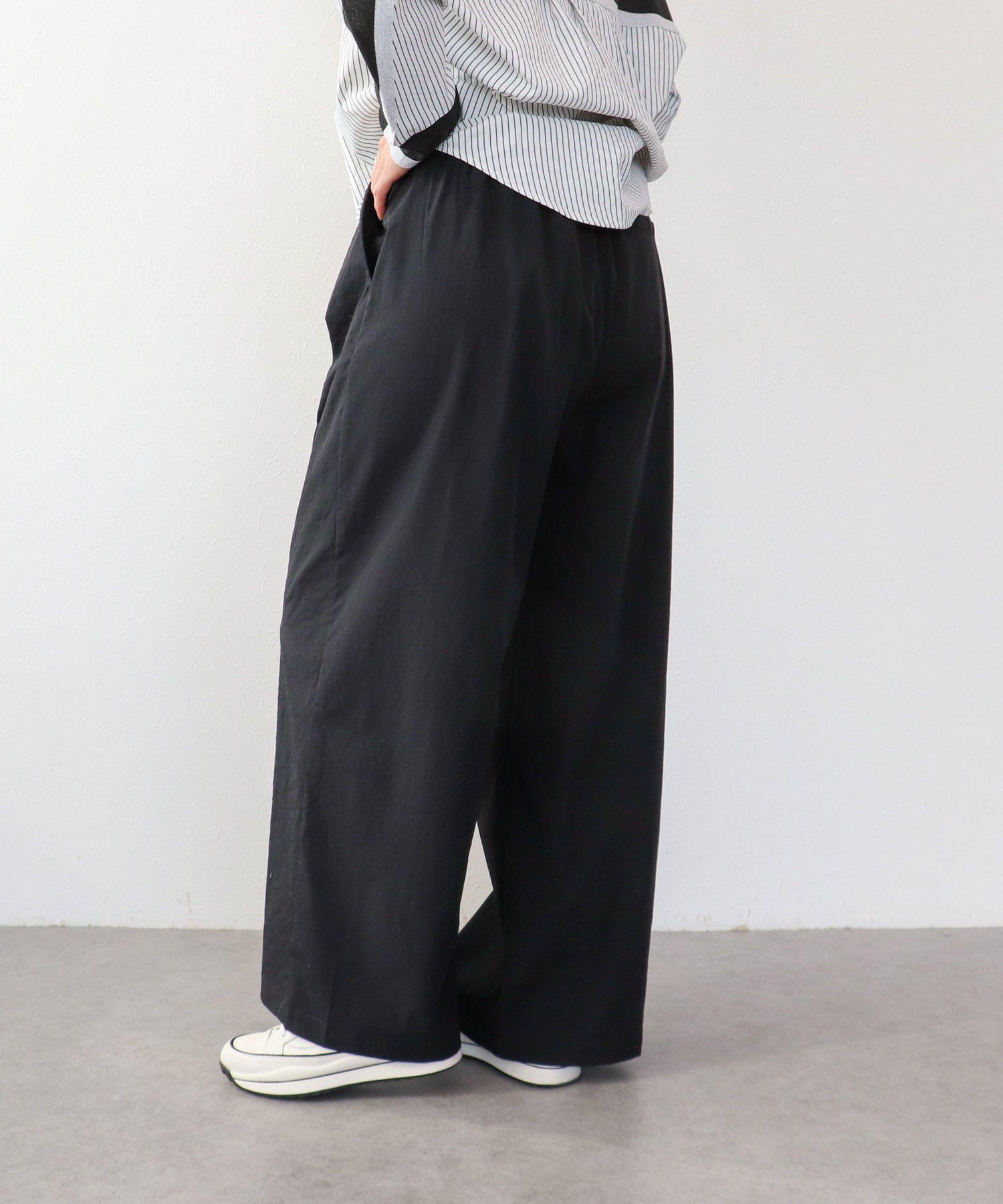 【UVカット】ストレッチテックチノワイドパンツ