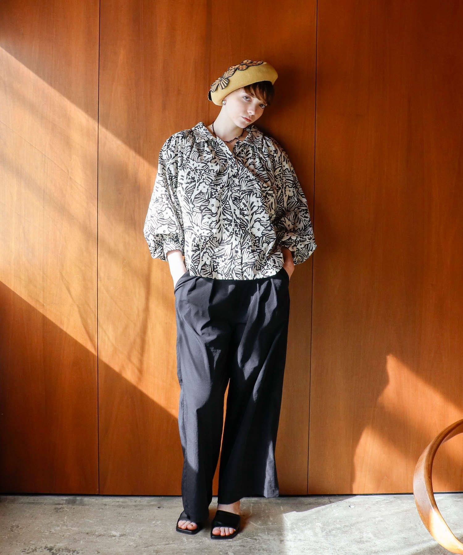 【UVカット】ストレッチテックチノワイドパンツ