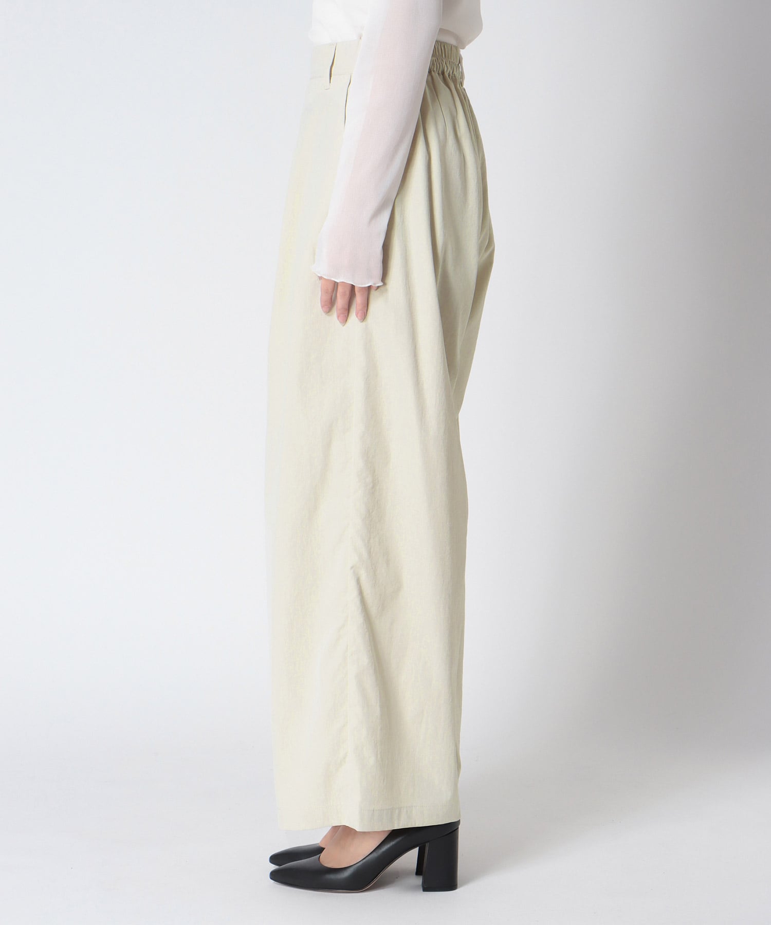 【UVカット】ストレッチテックチノワイドパンツ