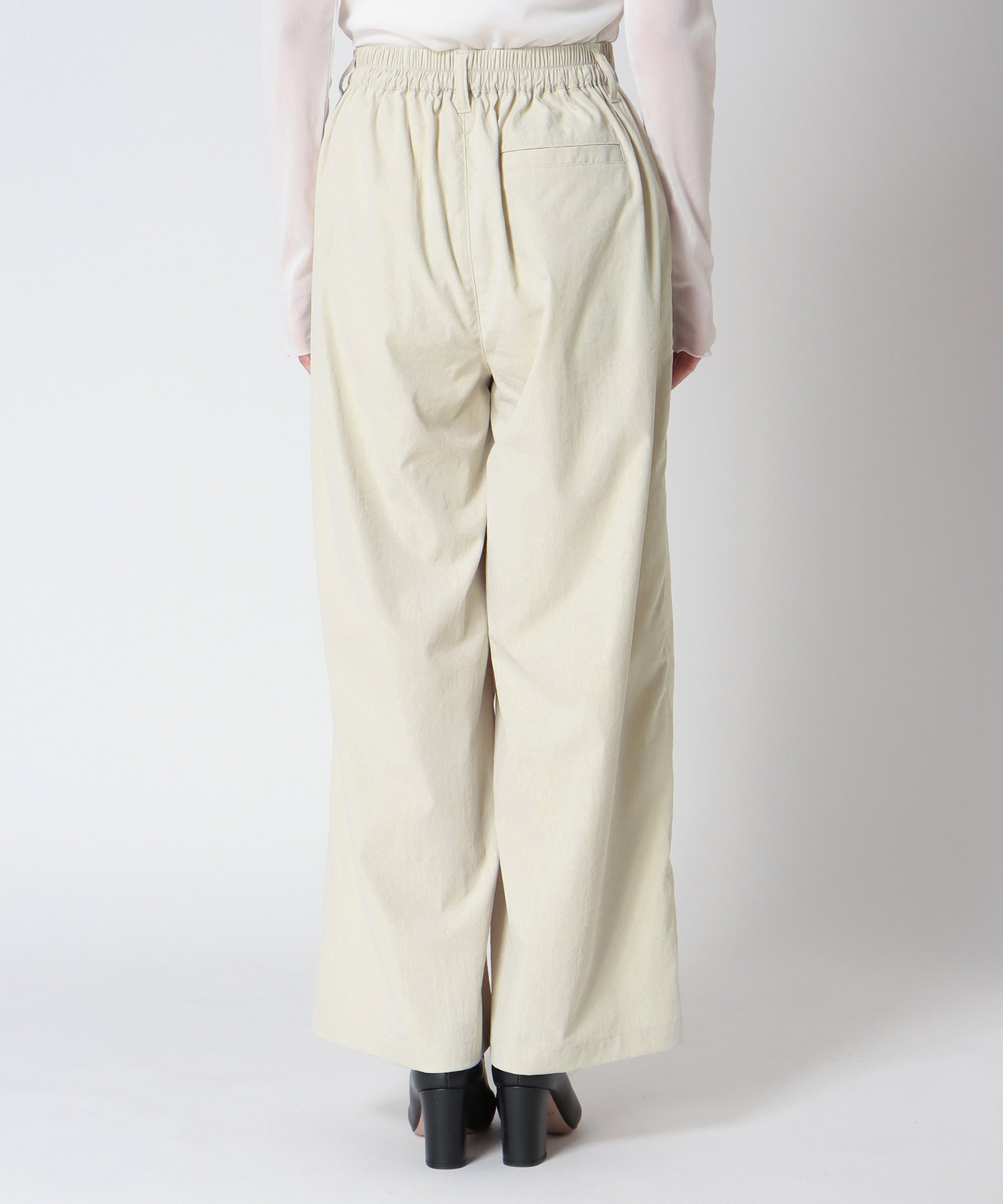 【UVカット】ストレッチテックチノワイドパンツ