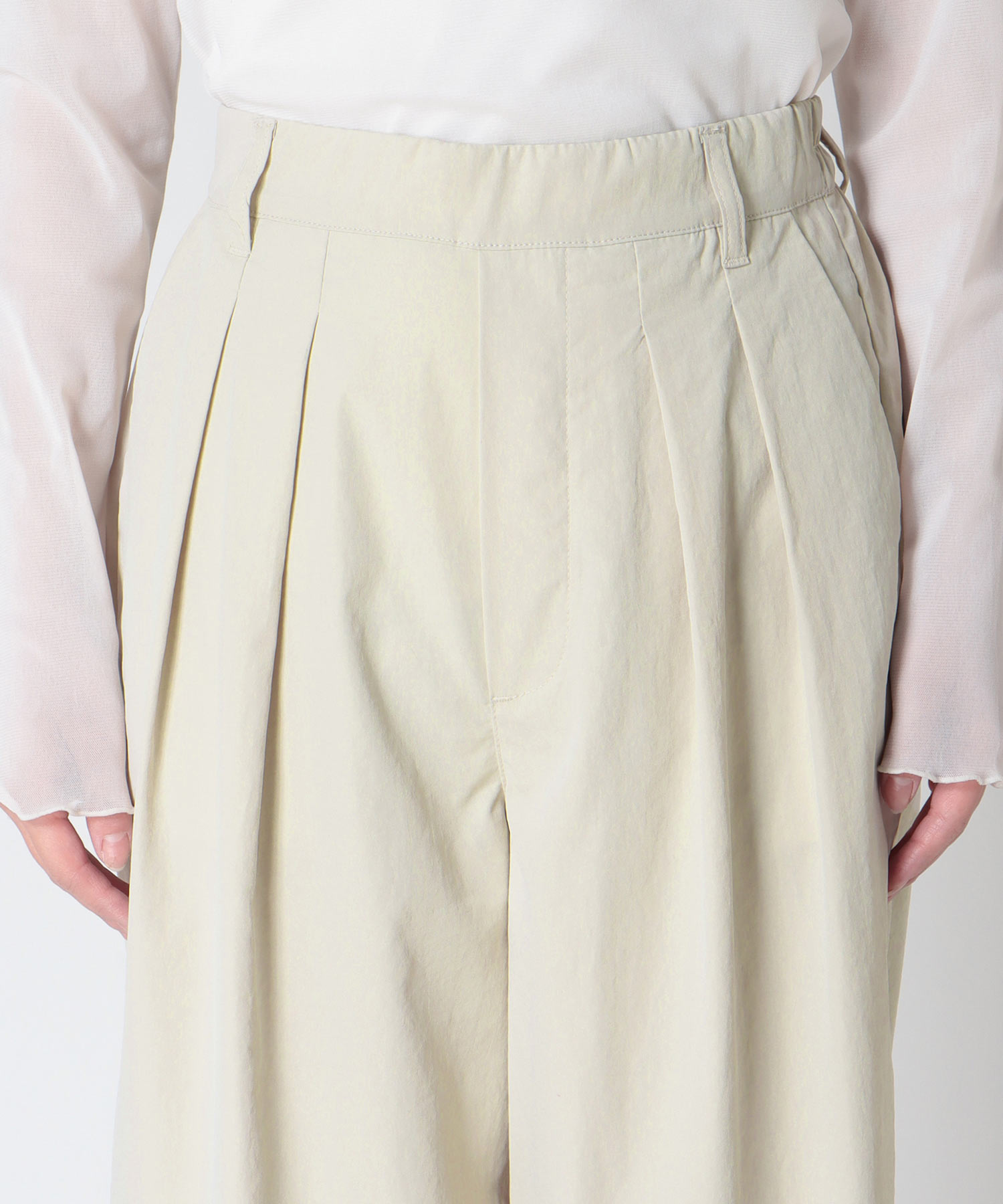 【UVカット】ストレッチテックチノワイドパンツ