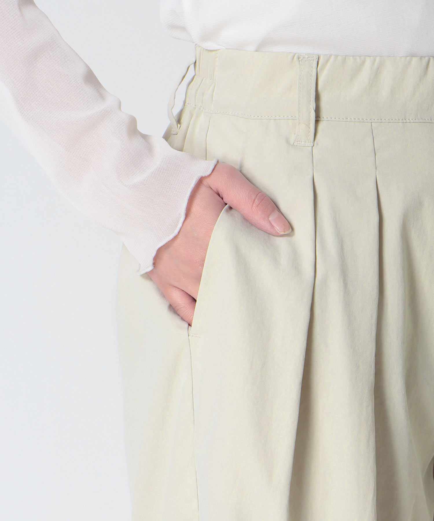 【UVカット】ストレッチテックチノワイドパンツ