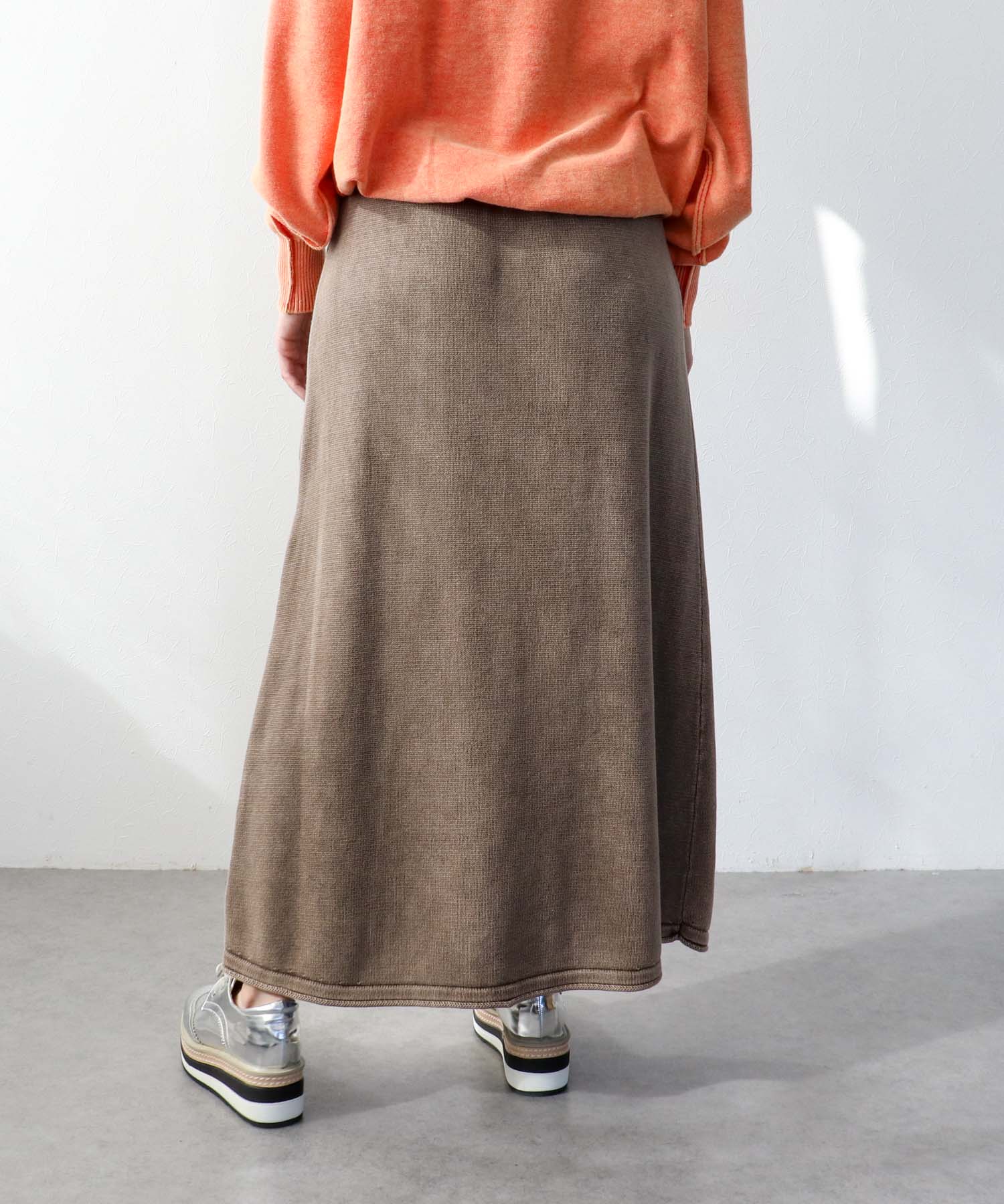 ストーンウォッシュスカート