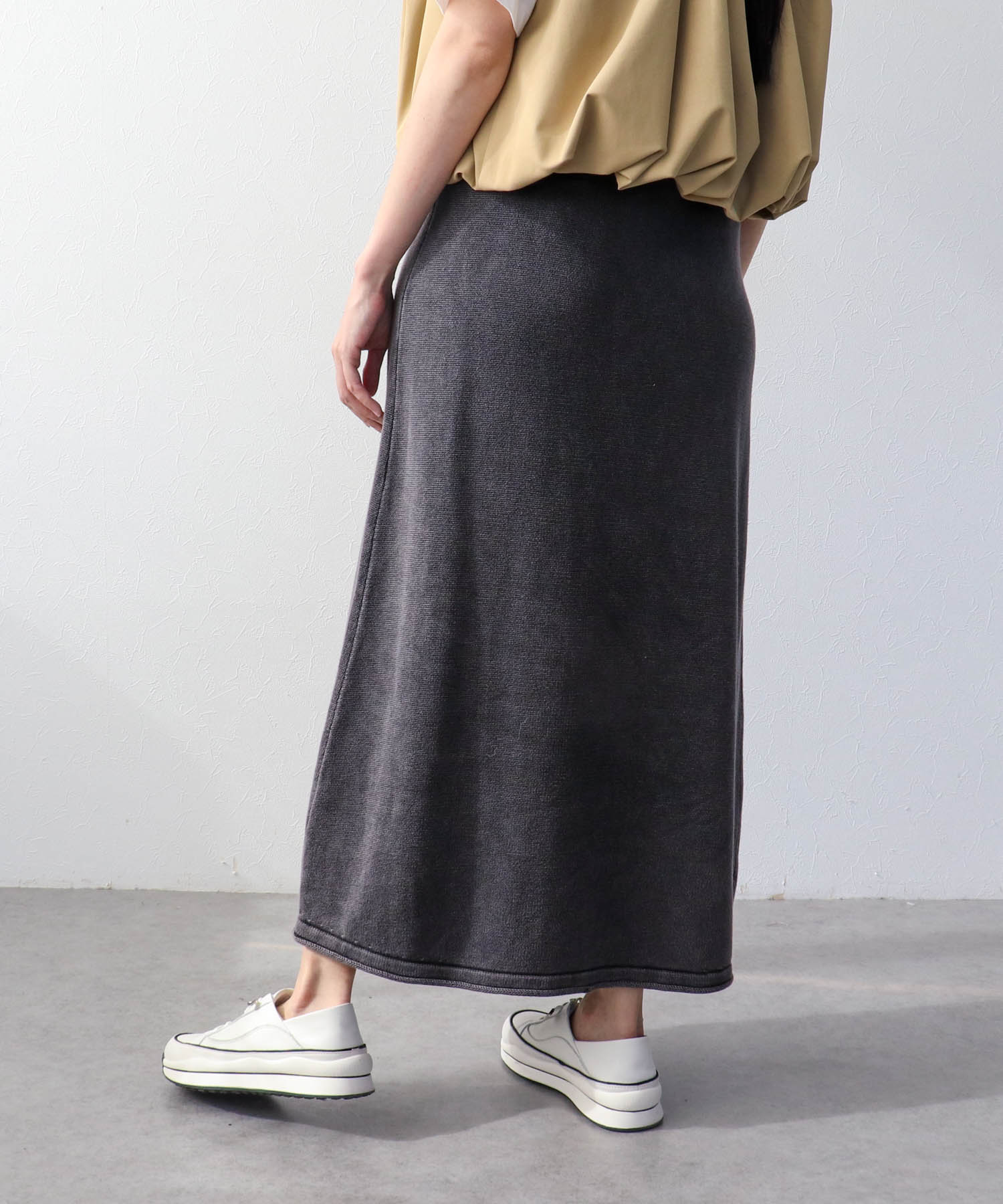ストーンウォッシュスカート