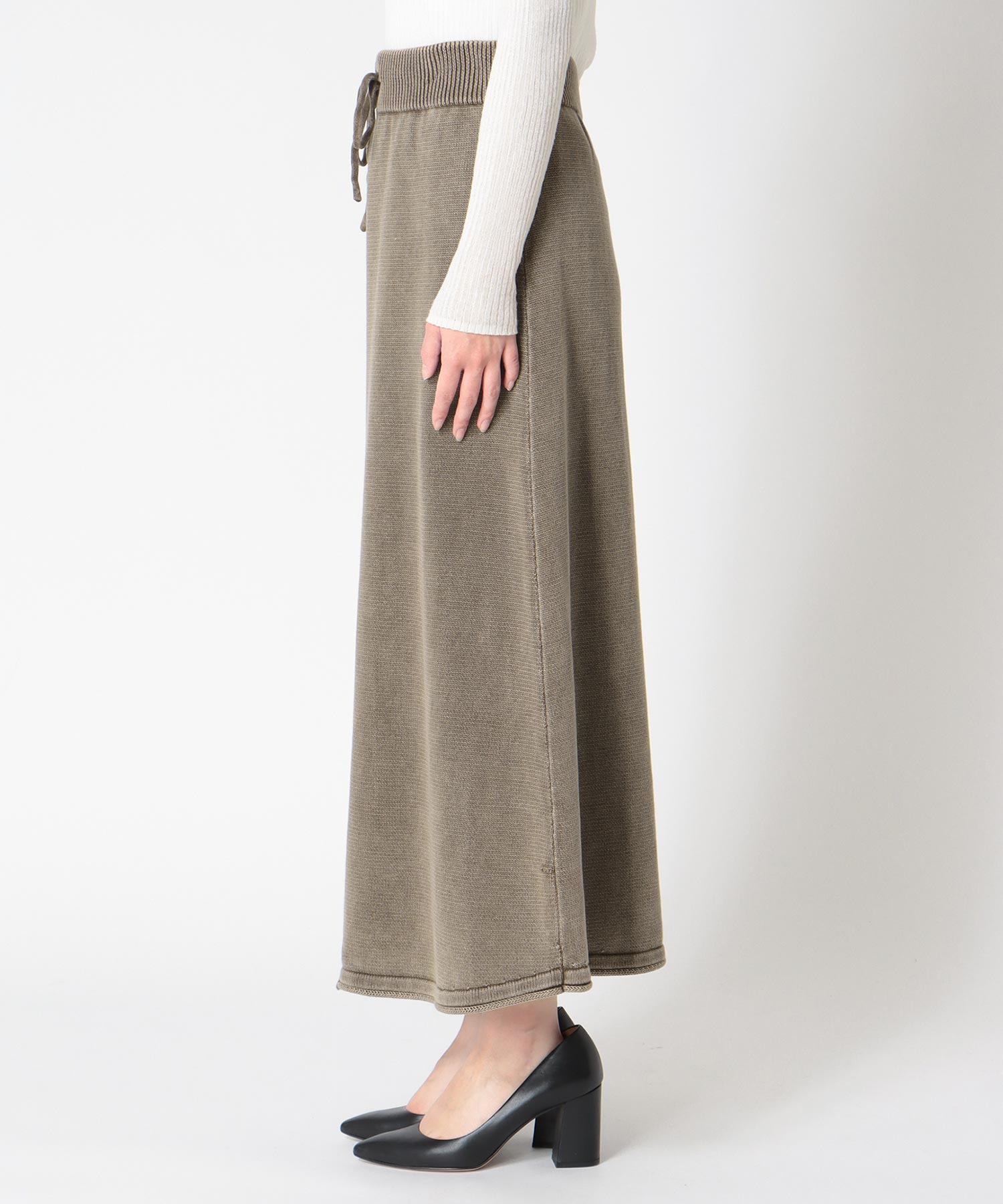 ストーンウォッシュスカート