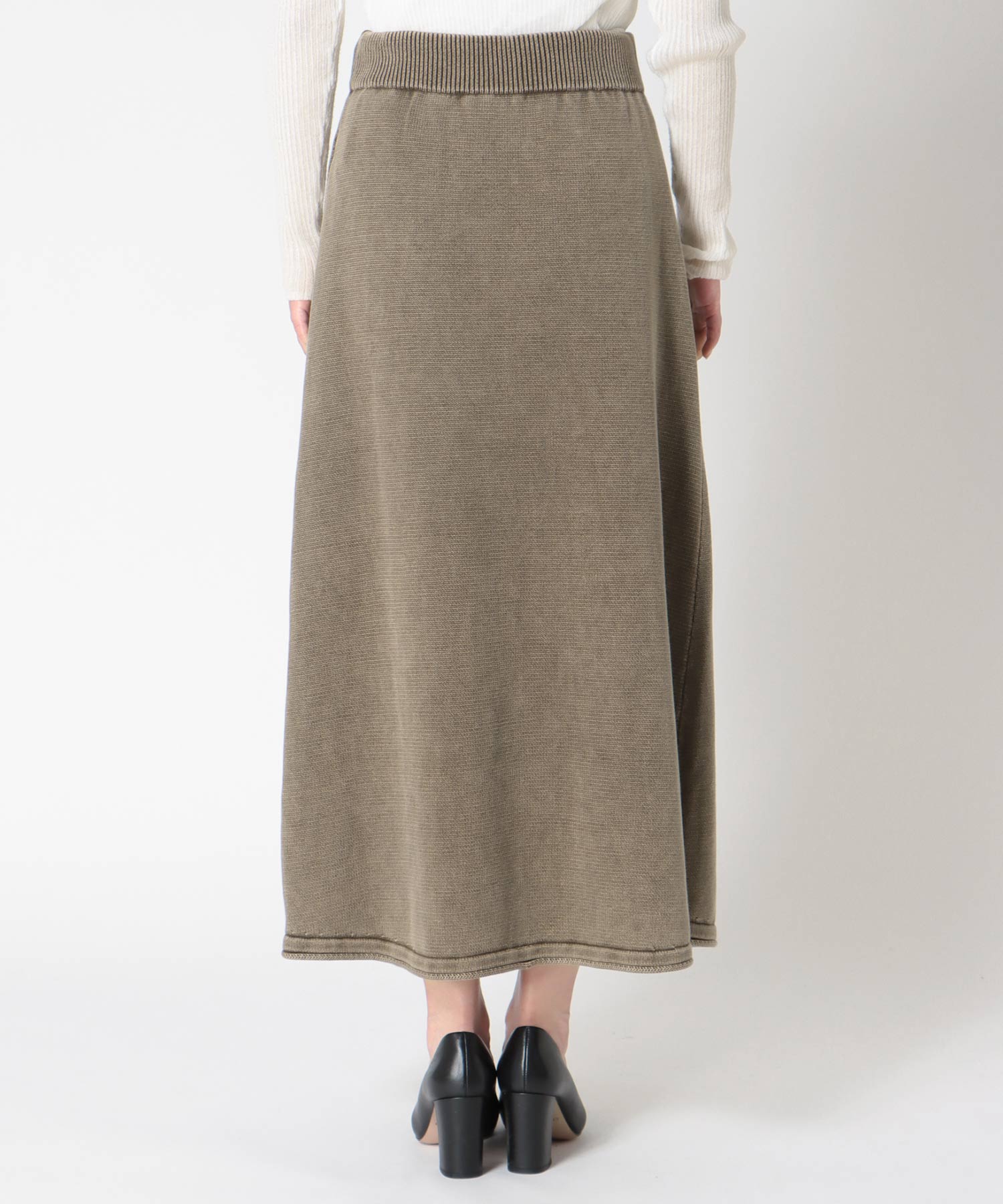 ストーンウォッシュスカート