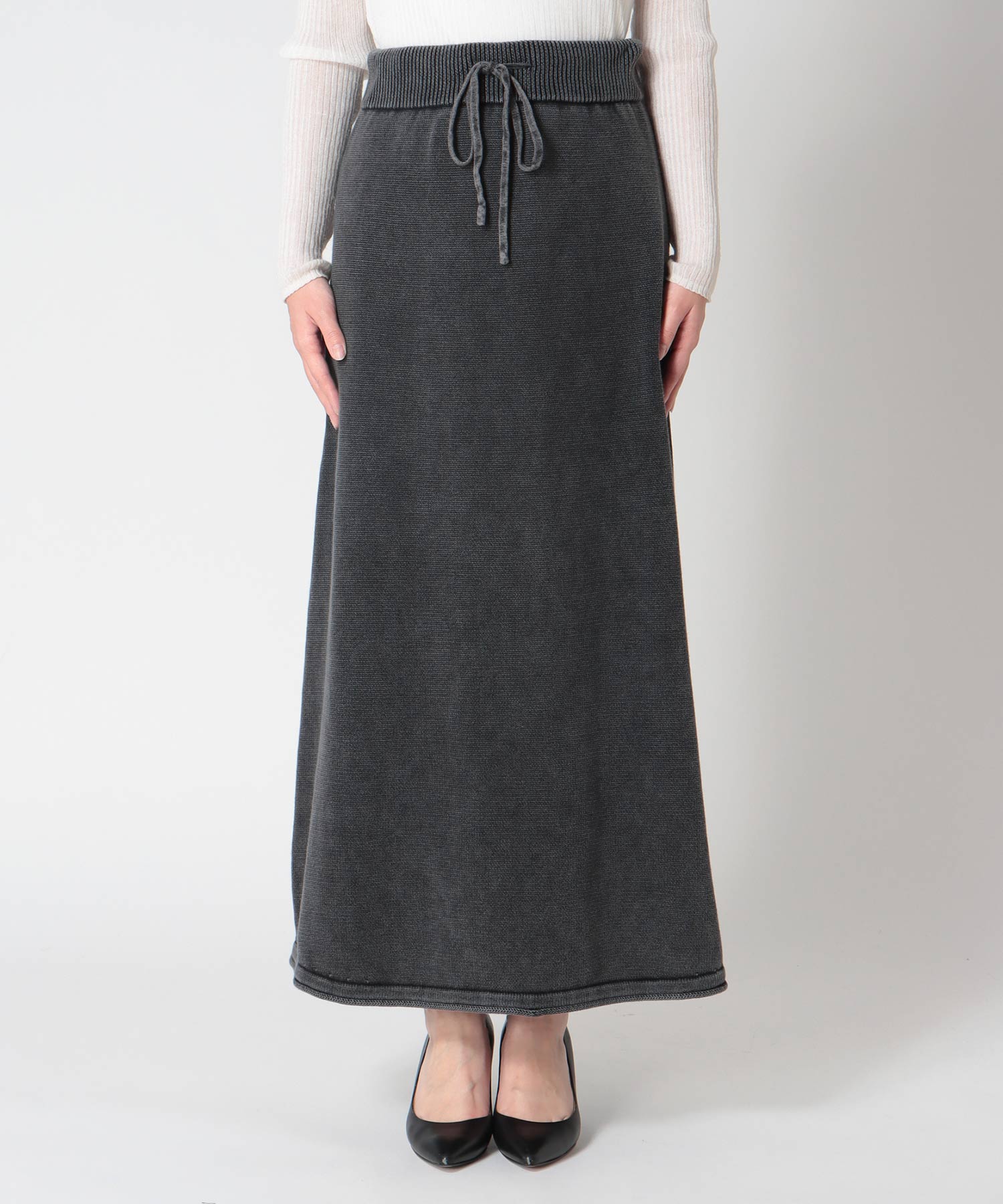 ストーンウォッシュスカート
